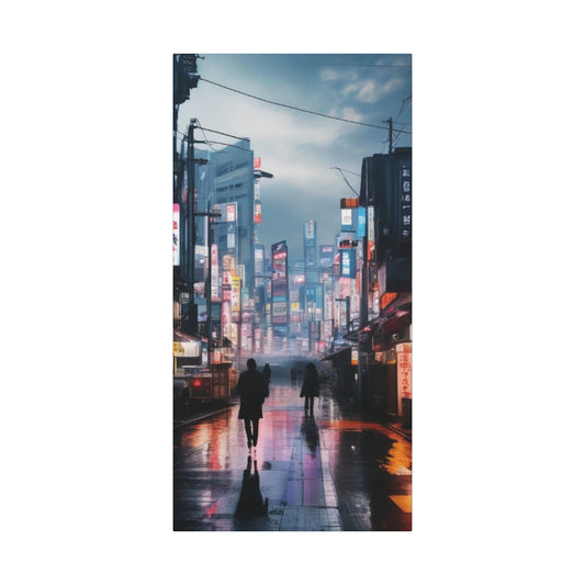 Abstract Art Canvas Print – Modern Wall Art, Matte Canvas, Ready to Hang, Home & Office Décor, Modern Wall Décor, Urban Cityscape Canvas Art - Stretched Matte 1.25"