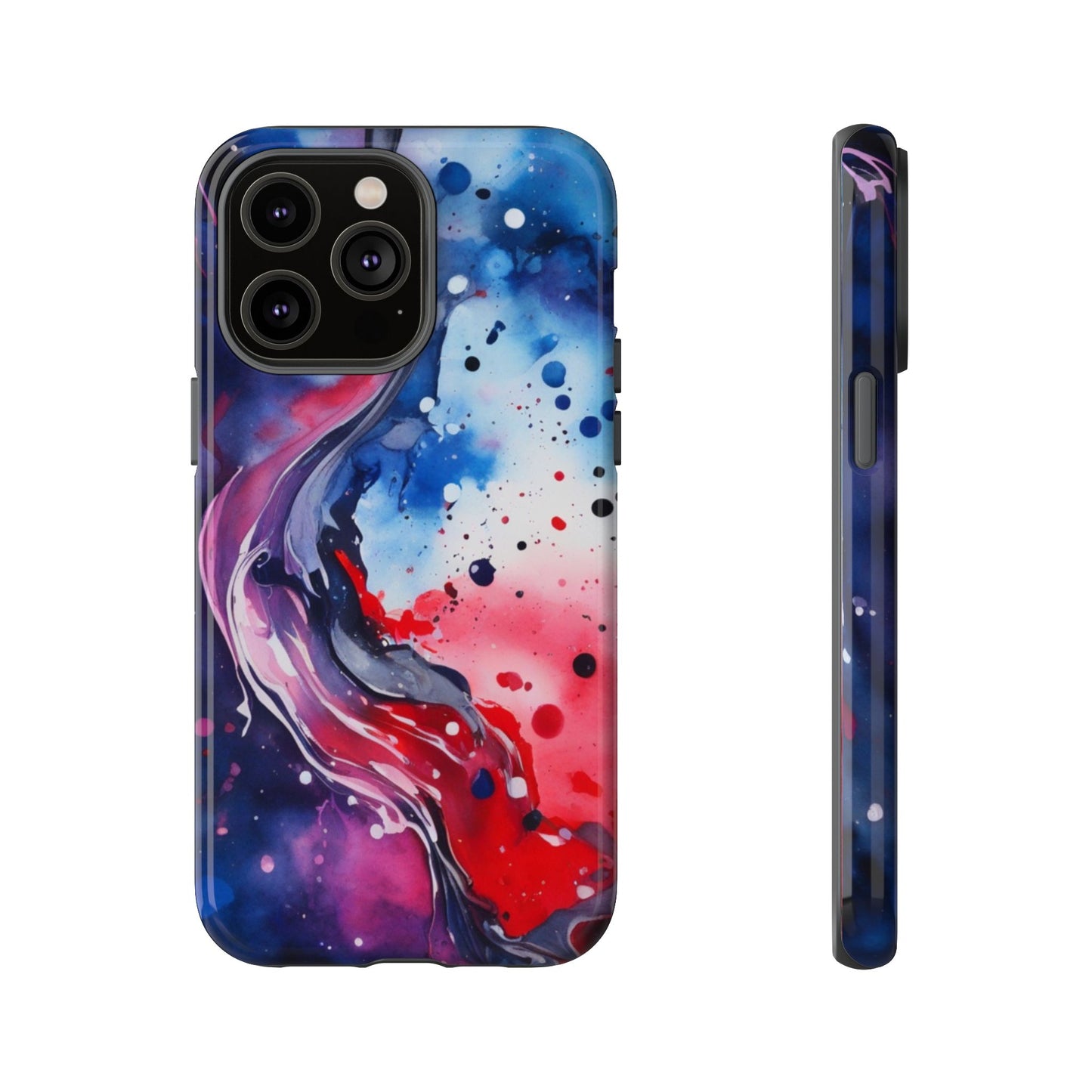 Abstract Galaxy Tough Phone Case  for iPhone 17/16/15/14 – Protective Cover