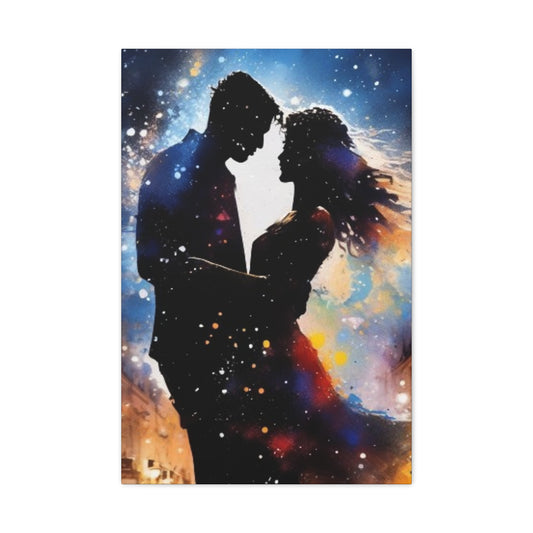 Abstract Art Canvas Print – Modern Wall Art, Digital Artwork, Matte Canvas, Ready to Hang, Home & Office Décor, Modern Wall Décor, Home Decoration, Couple Artwork, Unique Gift for Anniversary, Valentine's Day