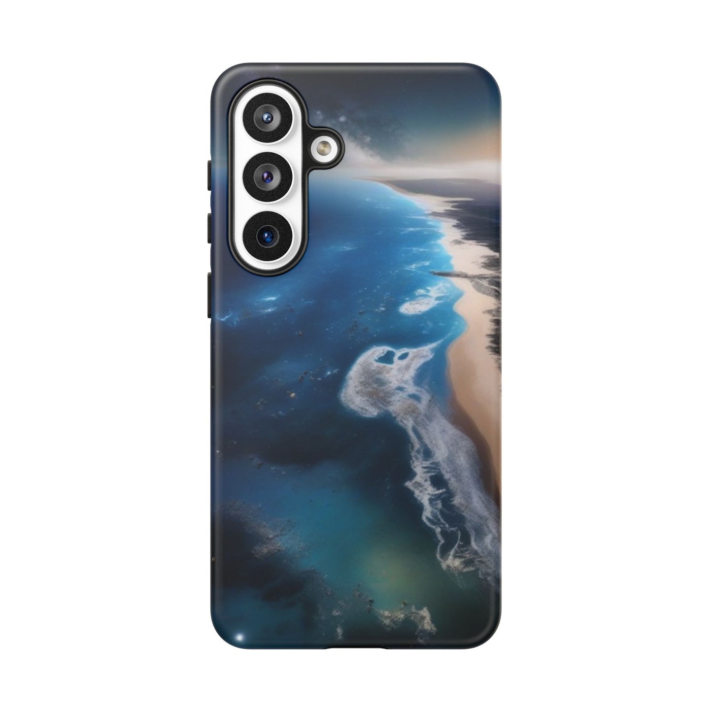 Tough Case Phone Case for Samsung Galaxy S26/S25/S24/S23/S22 – Dual Layer, Matte/Glossy Finish, Wireless Charging CompatibleOcean Wave Phone Case - Tough, Stylish Protection for Beach Lovers