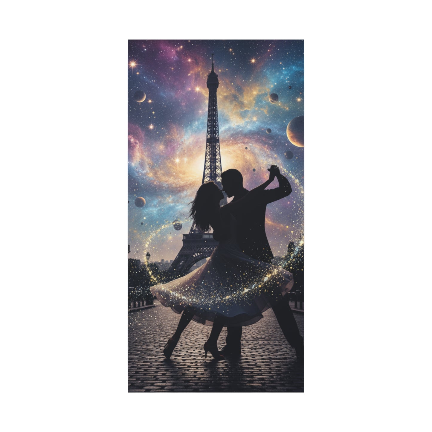 Canvas Print – Modern Wall Art, Matte Canvas, Ready to Hang, Home & Office Décor, Modern Wall Décor, Romantic Paris Dance Canvas Print — Couple Wall Art, Canvas Wall Decor