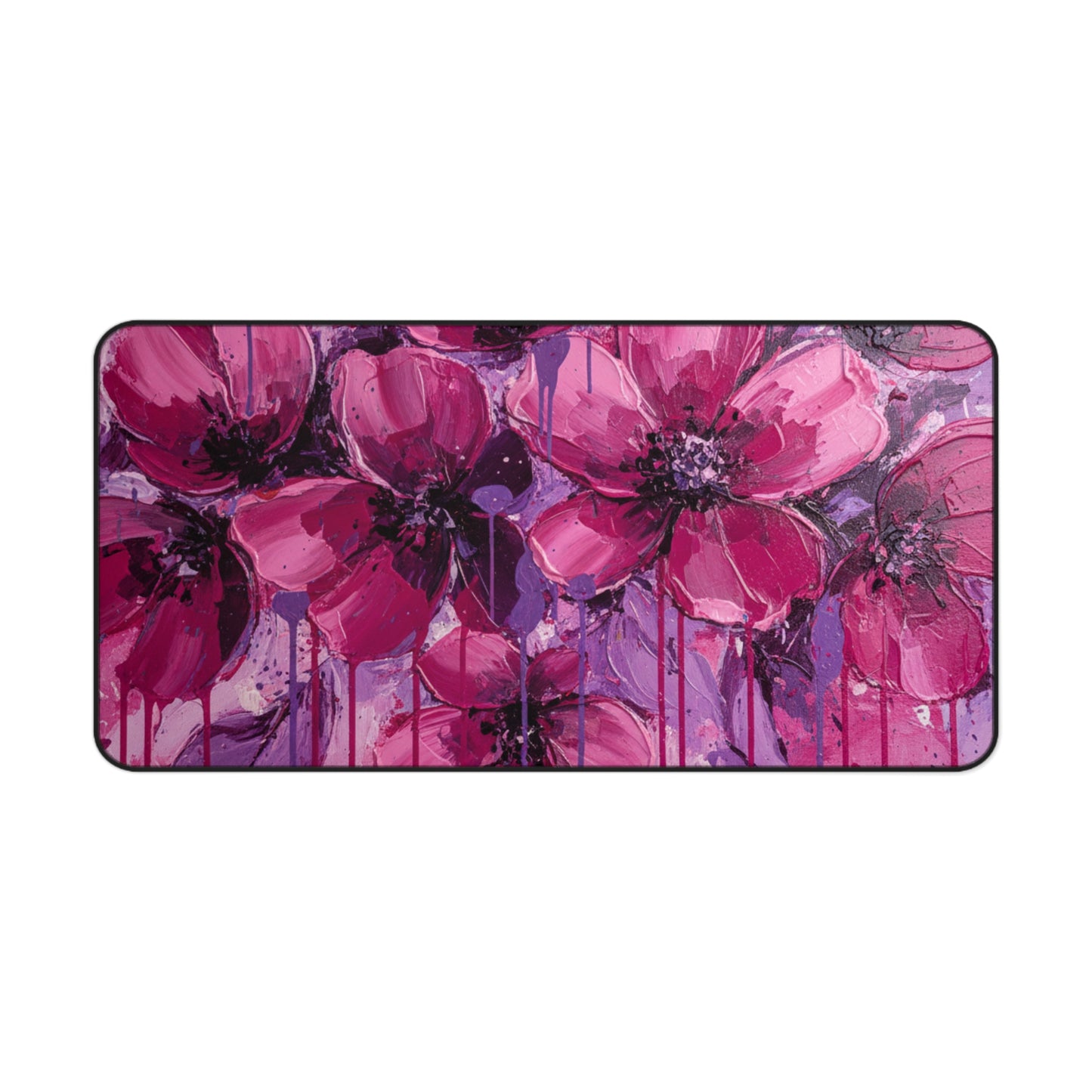 Large Gaming Mouse Pad – Premium Mouse Pad & Tech Accessory for Home & Office, Premium Desk Mat, Gaming Mouse Pad, Non-slip, Floral Desk Mat — Pink Mouse Pad for Home Office