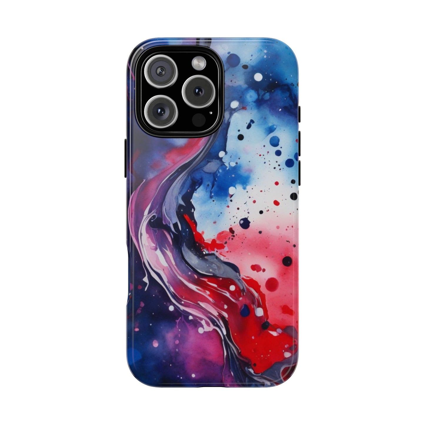 Abstract Galaxy Tough Phone Case  for iPhone 17/16/15/14 – Protective Cover