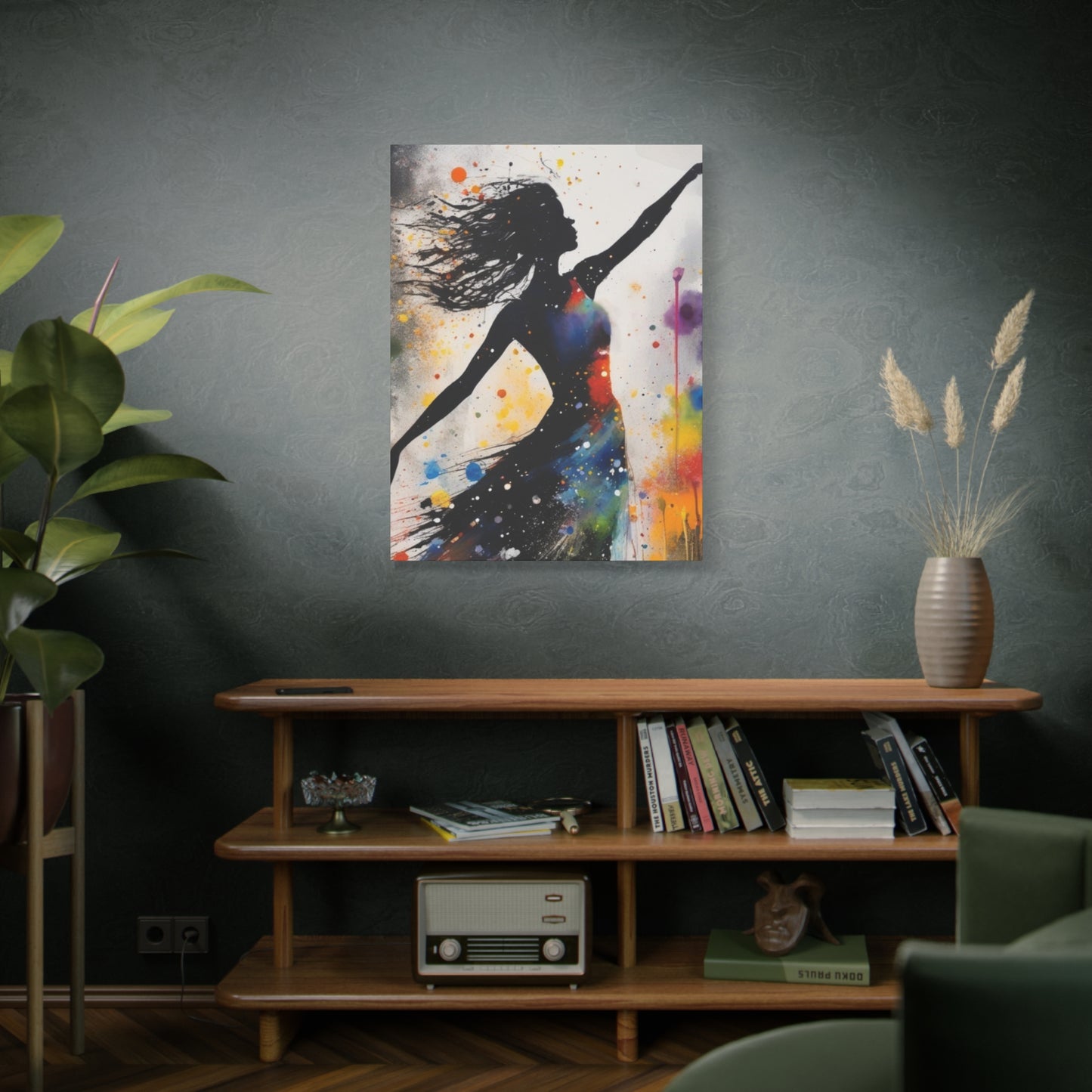 Abstract Art Canvas Print – Modern Wall Art, Matte Canvas, Ready to Hang, Home & Office Décor, Modern Wall Décor, Stretched Canvas Print, Modern Art Decor, Dance Wall Art, Vibrant Home Decoration