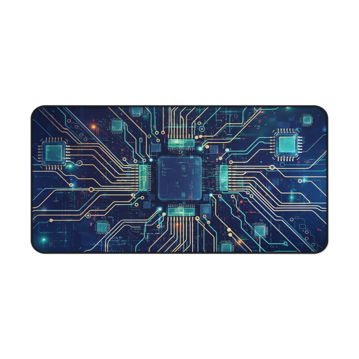 Large Gaming Mouse Pad – Premium Mouse Pad & Tech Accessory for Home & Office, Premium Desk Mat, Gaming Mouse Pad, Non-slip, Circuit Board Desk Mat — Tech Gamer Computer Mouse Pad