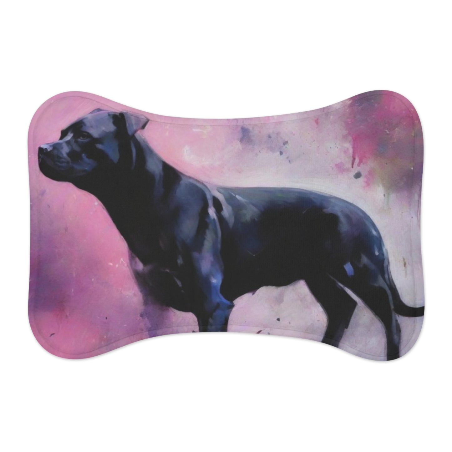 Designer Pet Feeding Mat – Non-Slip, Absorbent & Bone Shaped for Mess-Free Meals