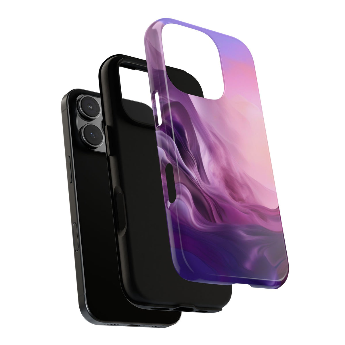 iPhone Tough Case Phone Case for iPhone 14\15\16 – Dual Layer, Matte/Glossy Finish, Wireless Charging Compatible