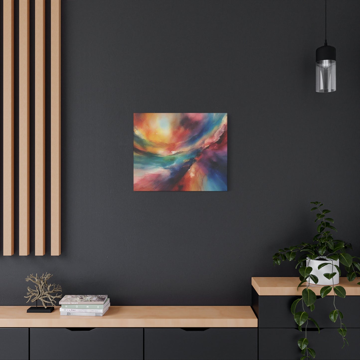 Abstract Art Canvas Print – Modern Wall Art, Space, Galaxy, Matte Canvas, Ready to Hang, Home & Office Décor, Modern Wall Décor
