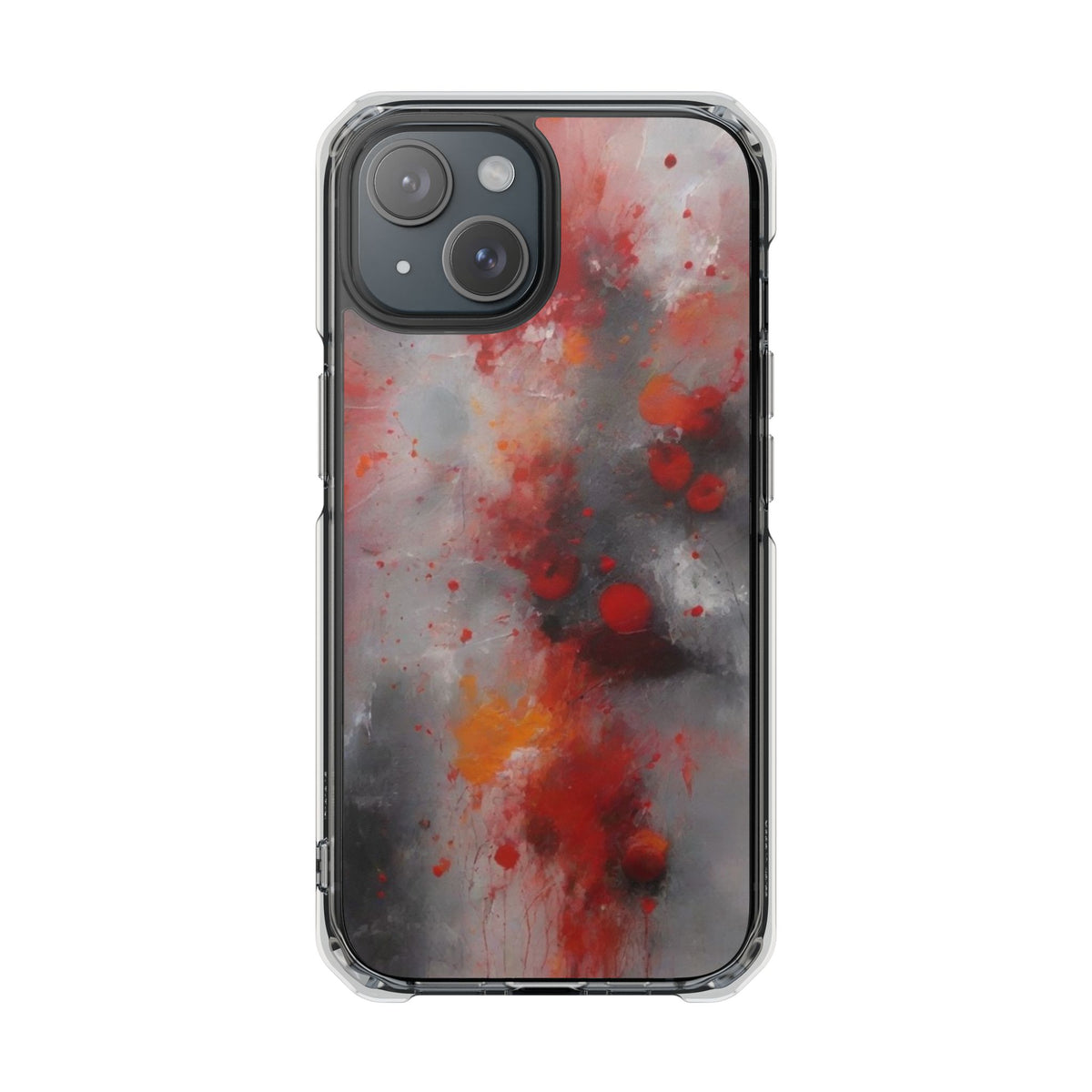 Magnetic Phone Case for iPhone 16/15/14 | Stylish Clear Impact Case, Trendy Protection for iPhone, Unique Gifts for Tech Lovers, Modern Aesthetic