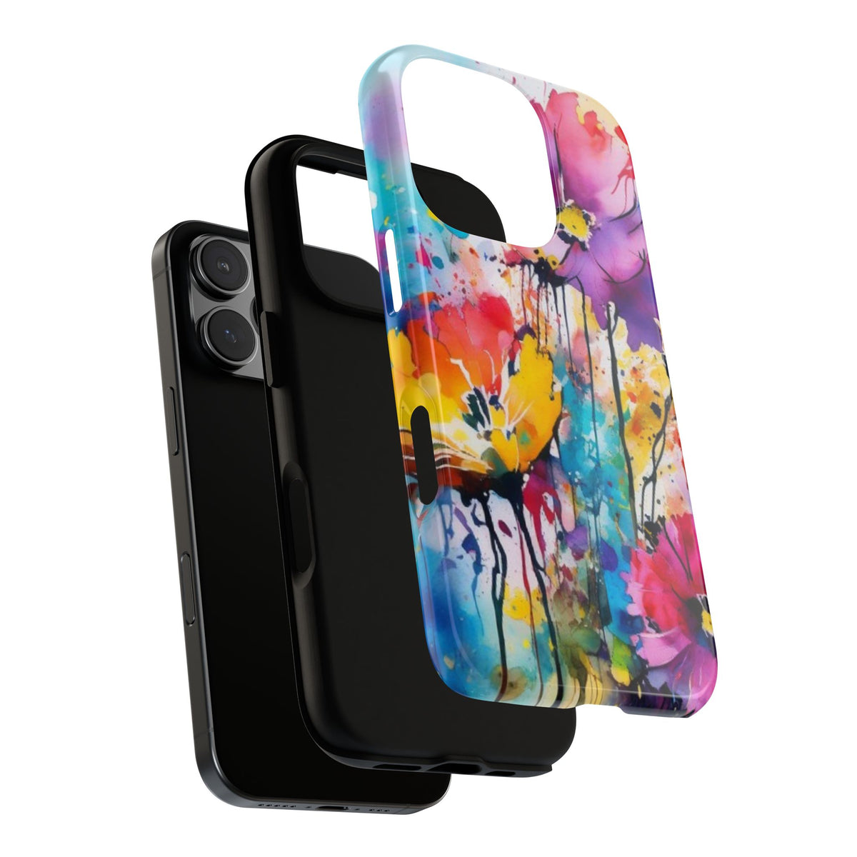 Tough Case Phone Case for iPhone 14,15,16 – Dual Layer, Matte/Glossy Finish, Wireless Charging Compatible