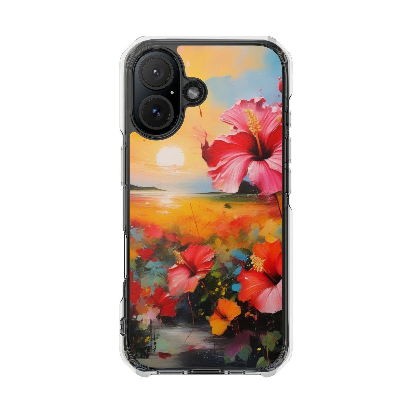 Magnetic Phone Case for iPhone 16/15/14 | Stylish Clear Impact Case, Trendy Protection for iPhone, Unique Gifts for Tech Lovers, Modern Aesthetic
