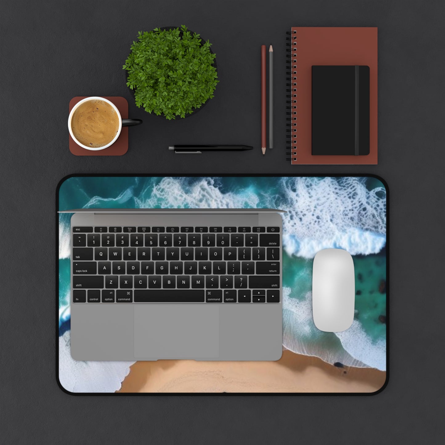 Large Gaming Mouse Pad – Premium Mouse Pad & Tech Accessory for Home & Office, Premium Desk Mat, Gaming Mouse Pad, Non-slip, Ocean Waves Desk Mat – Create a Serene Workspace