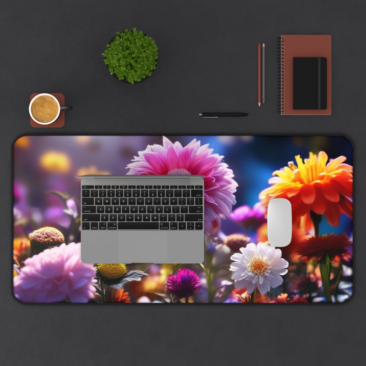 Large Gaming Mouse Pad – Premium Mouse Pad & Tech Accessory for Home & Office, Premium Desk Mat, Gaming Mouse Pad, Non-slip, Floral Garden Desk Mat — Vibrant Bloom Mouse Pad for Office & Home