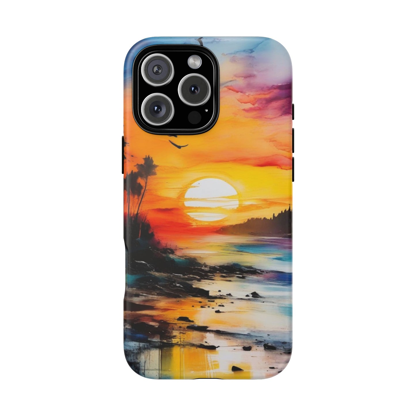 iPhone Tough Case Phone Case for iPhone 16/16 Plus/16 Pro/16 Pro Max – Dual Layer, Matte/Glossy Finish, Wireless Charging Compatible