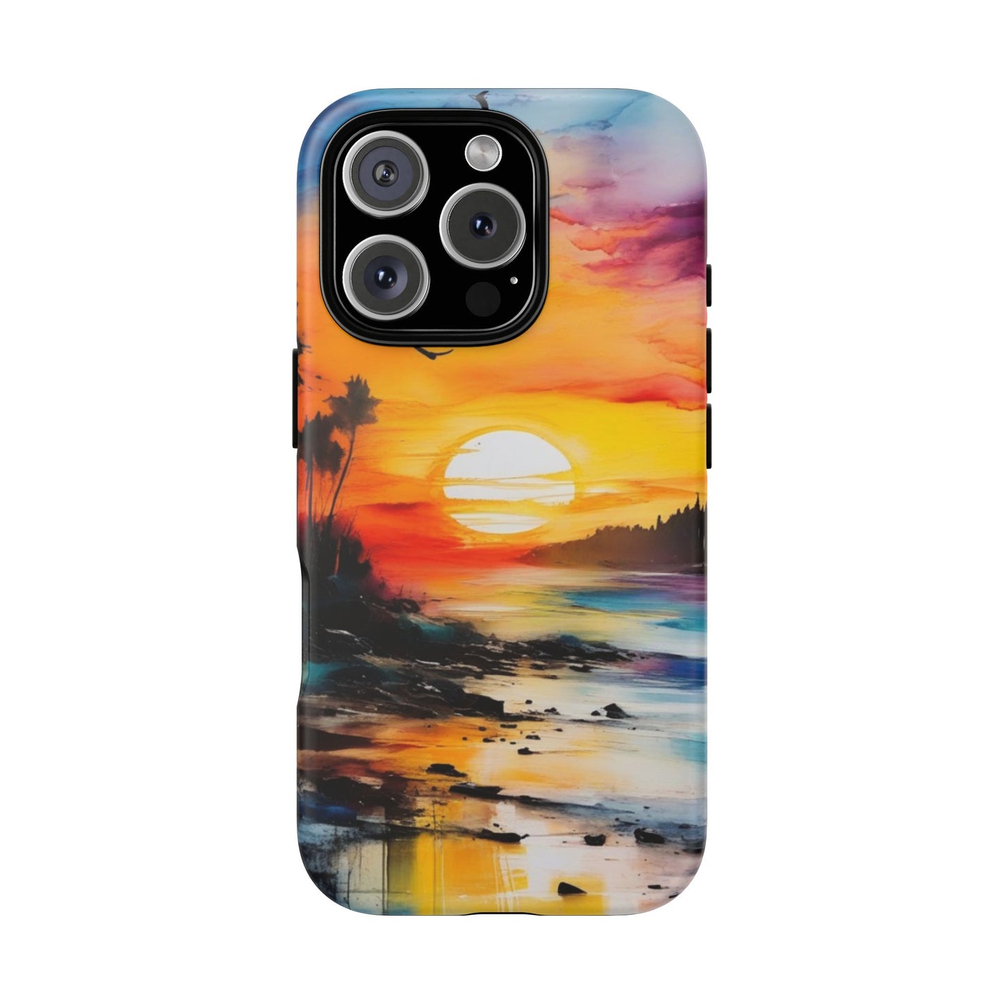 iPhone Tough Case Phone Case for iPhone 16/16 Plus/16 Pro/16 Pro Max – Dual Layer, Matte/Glossy Finish, Wireless Charging Compatible