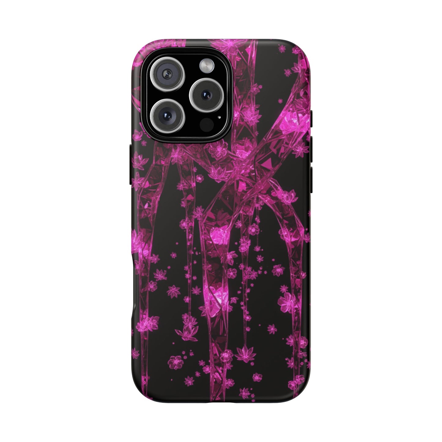 iPhone Tough Cases Phone Cases for iPhone 14\15\16\17– Dual Layer, Matte/Glossy Finish, Wireless Charging Compatible. Tough Cases — Pink Shockproof Phone Case