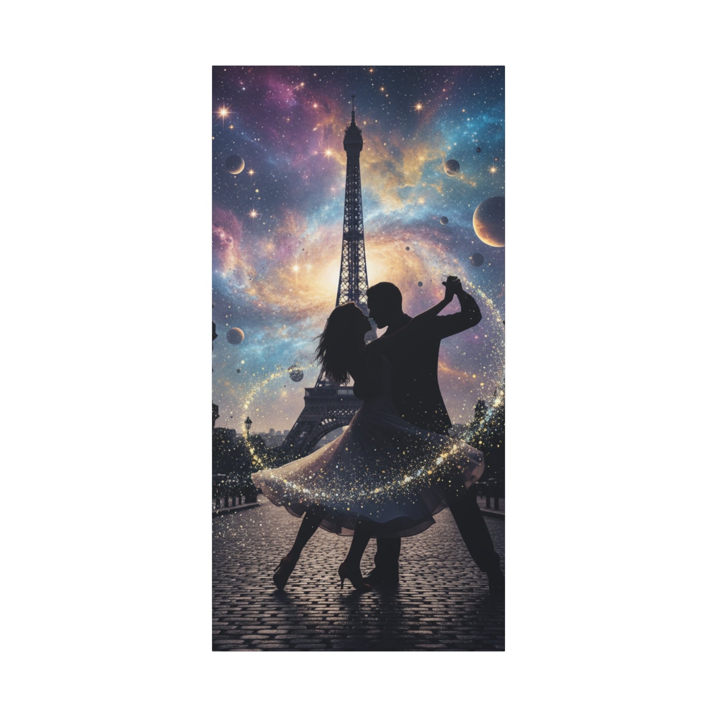 Canvas Print – Modern Wall Art, Matte Canvas, Ready to Hang, Home & Office Décor, Modern Wall Décor, Romantic Paris Dance Canvas Print — Couple Wall Art, Canvas Wall Decor