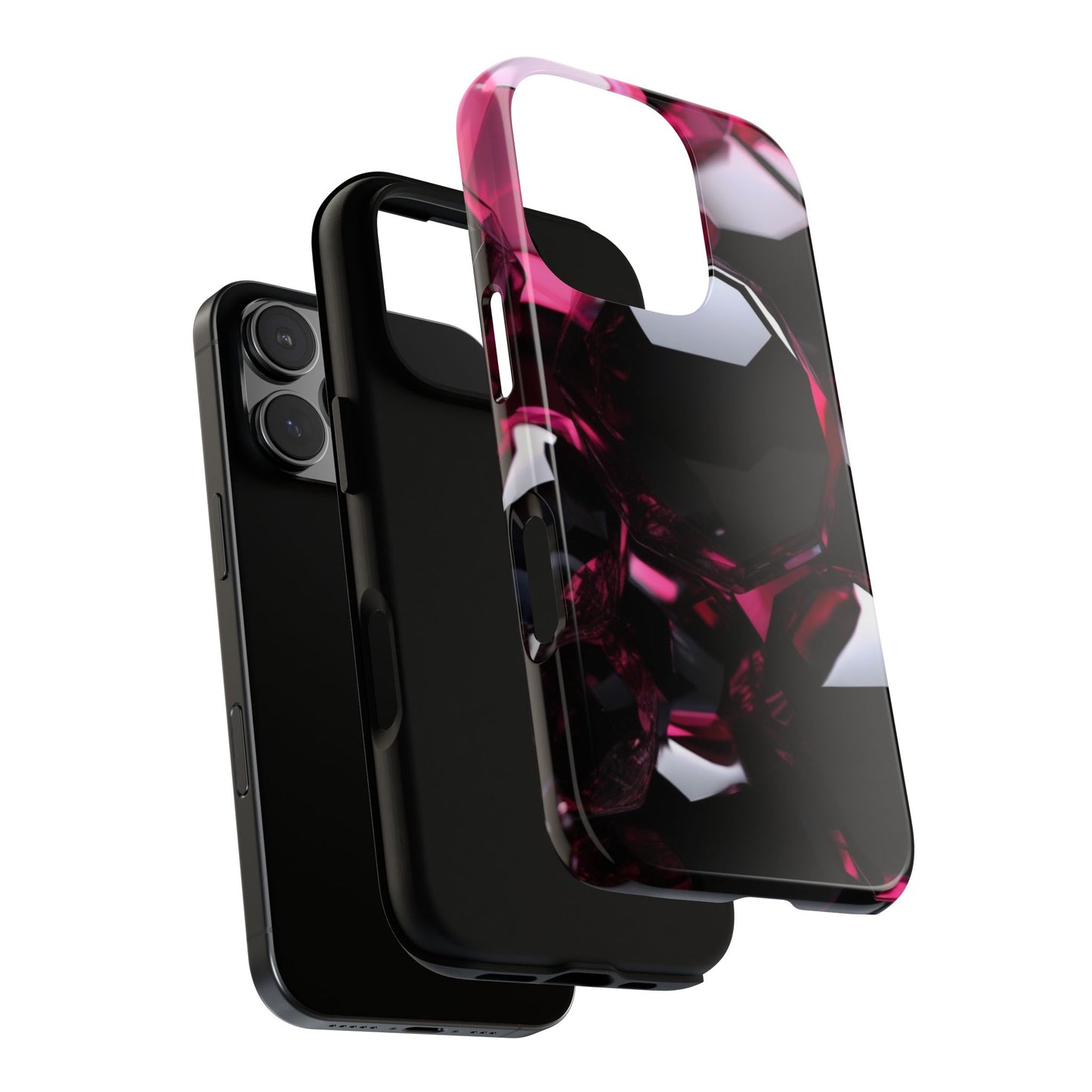 iPhone Tough Case Phone Case for iPhone 14\15\16 – Dual Layer, Matte/Glossy Finish, Wireless Charging Compatible