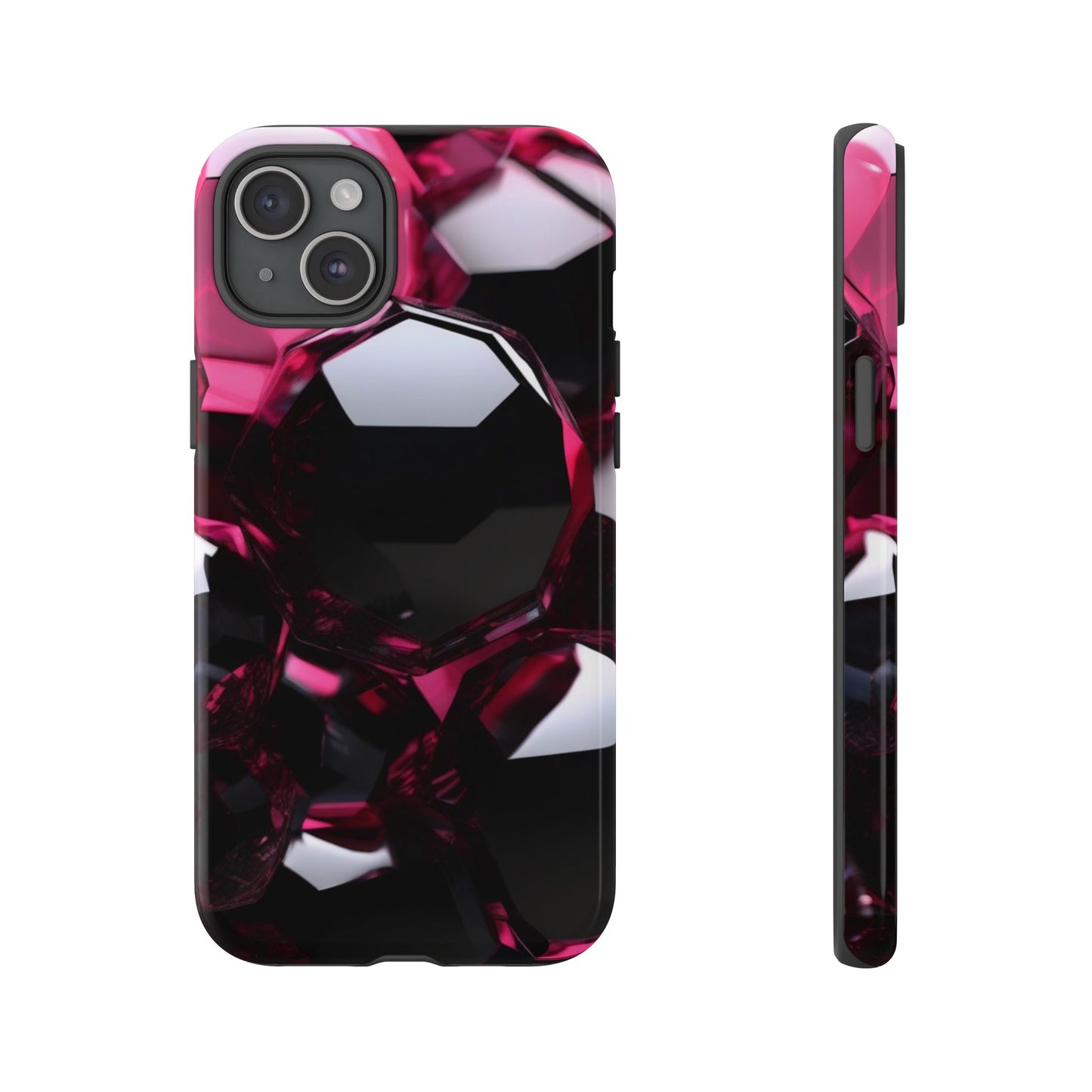 iPhone Tough Case Phone Case for iPhone 14\15\16\17 – Dual Layer, Matte/Glossy Finish, Wireless Charging Compatible