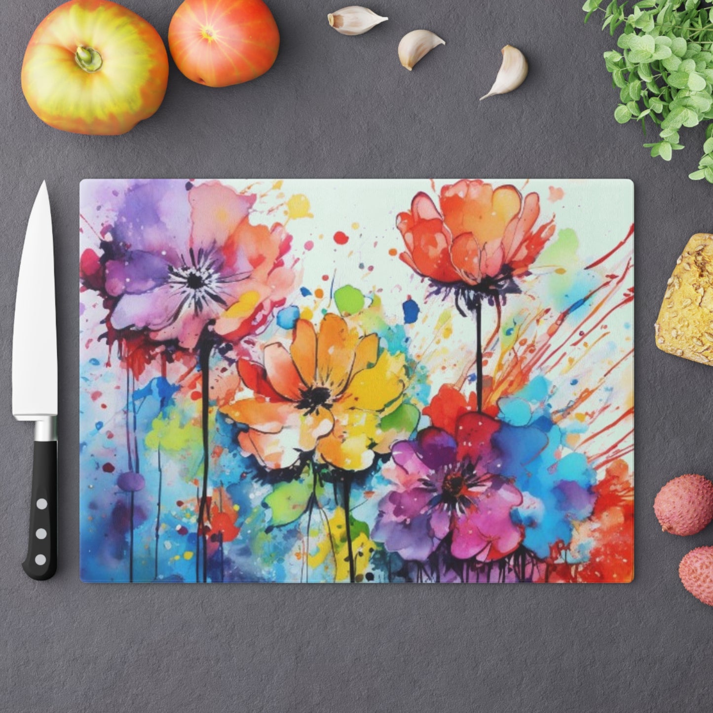 Tempered Glass Cutting Board – Hygienic, Scratch-Resistant, Dishwasher-Safe | Modern Kitchen Essential