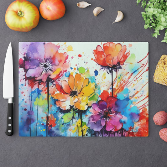 Tempered Glass Cutting Board – Hygienic, Scratch-Resistant, Dishwasher-Safe | Modern Kitchen Essential
