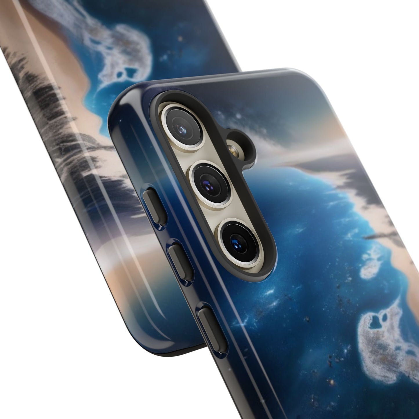 Tough Case Phone Case for Samsung Galaxy S26/S25/S24/S23/S22 – Dual Layer, Matte/Glossy Finish, Wireless Charging CompatibleOcean Wave Phone Case - Tough, Stylish Protection for Beach Lovers