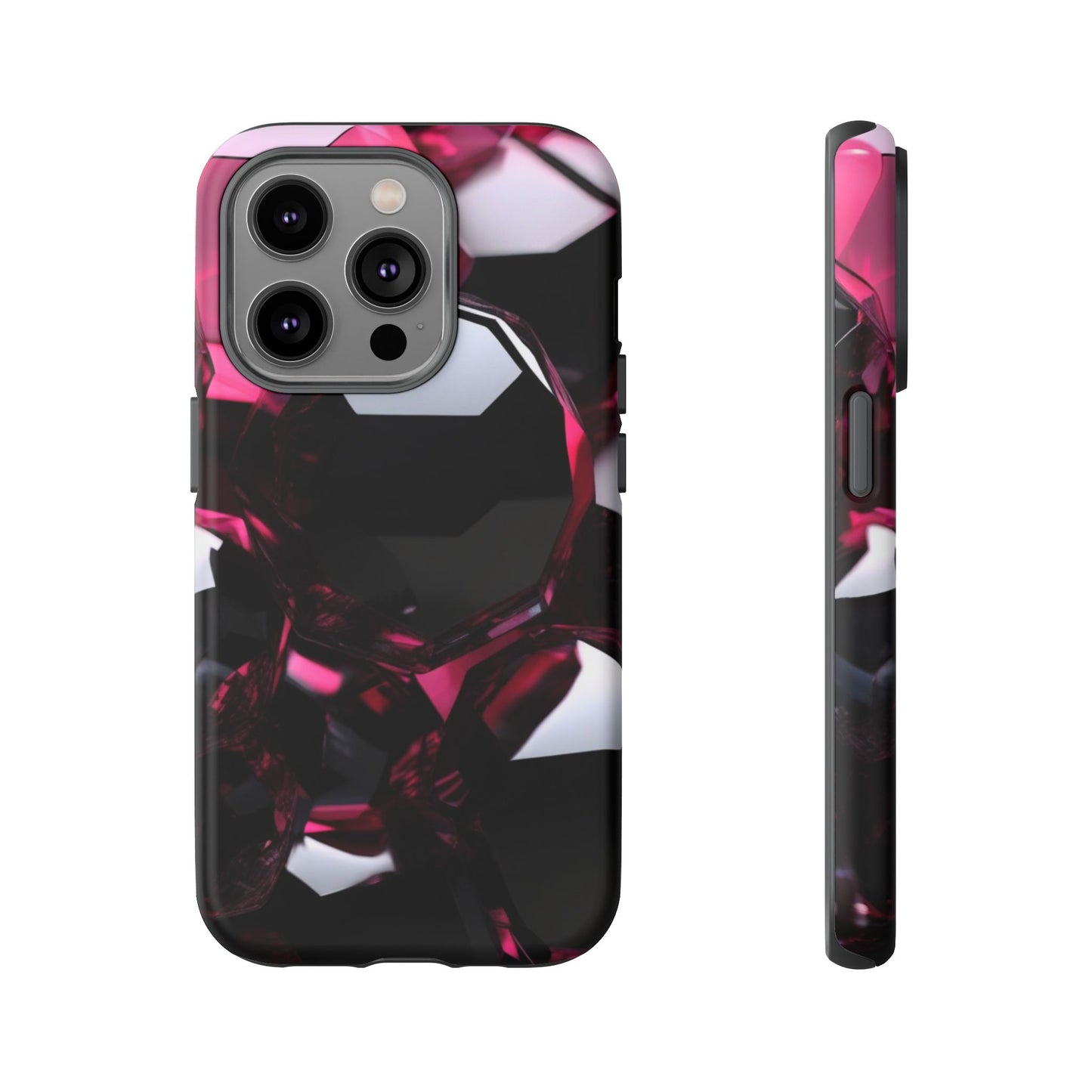 iPhone Tough Case Phone Case for iPhone 14\15\16\17 – Dual Layer, Matte/Glossy Finish, Wireless Charging Compatible