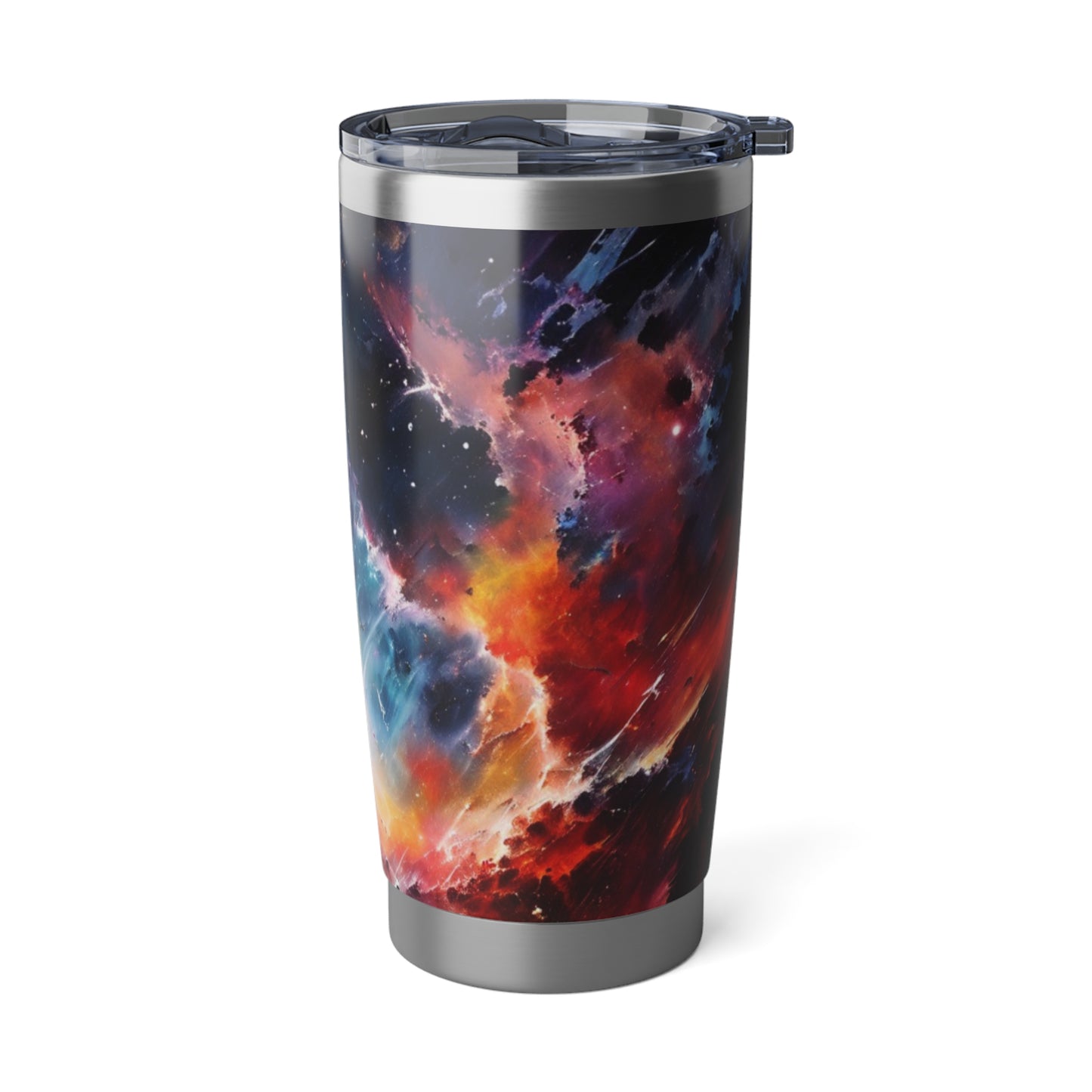 Galaxy Nebula Vagabond 20oz Tumbler - Insulated Stainless Steel Travel Tumbler, Spill-Re sistant, Double-Wall, Car Cup Holder Friendly. Cosmic Travel Tumbler - Space-Inspired 20oz Insulated Drinkware, Perfect for Travel, Camping, Gifts, and Stargazing