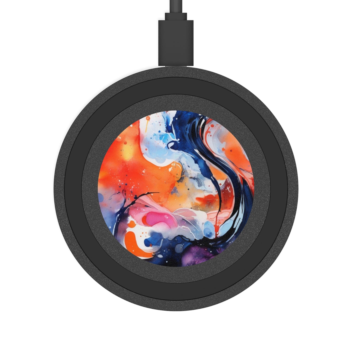 Abstract Colorwave Wireless Charging Pad — Quake Design