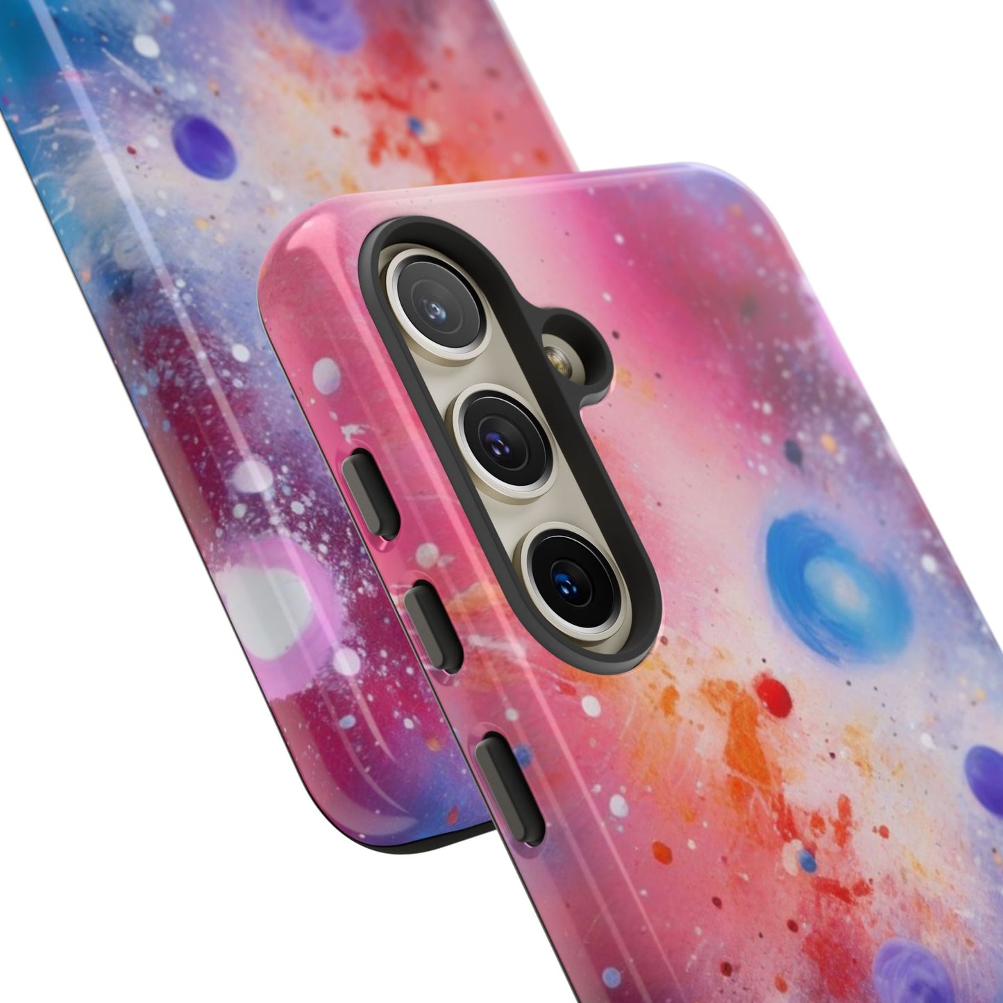 Tough Case Phone Case for Samsung Galaxy S25/S24 – Dual Layer, Matte/Glossy Finish, Wireless Charging Compatible, Cosmic Phone Case - Galaxy Inspired