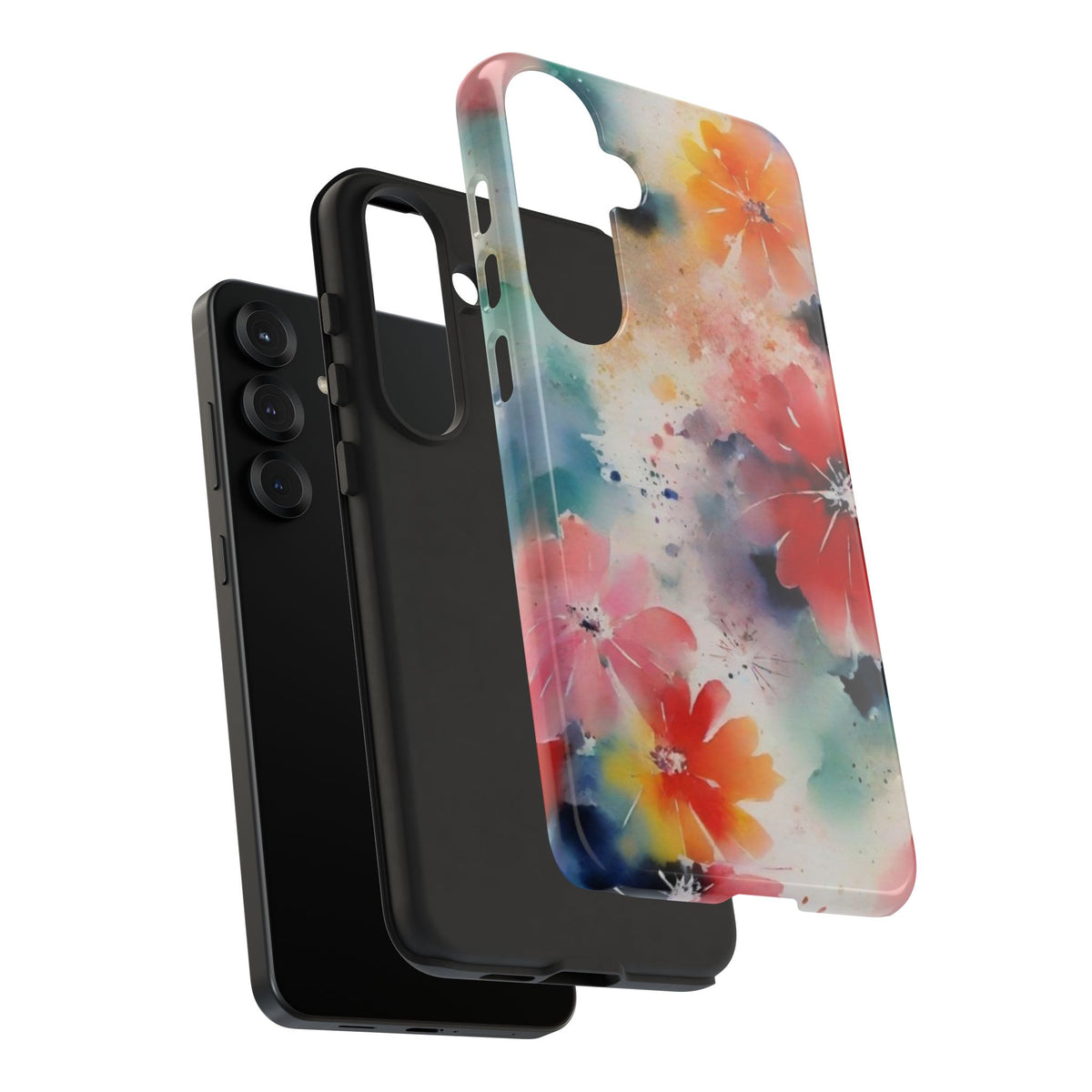 Tough Case Phone Case for Samsung Galaxy S25/S24 – Dual Layer, Matte/Glossy Finish, Wireless Charging Compatible
