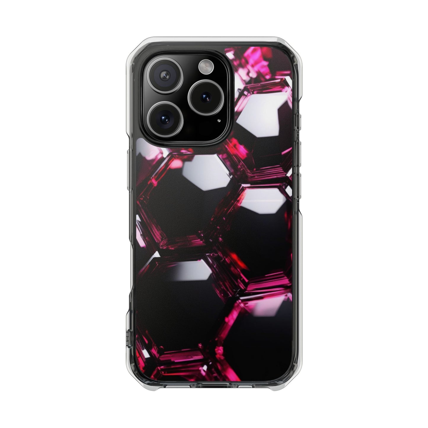 Magnetic Phone Case for iPhone 16/15/14 | Stylish Clear Impact Case, Trendy Protection for iPhone, Unique Gifts for Tech Lovers, Modern Aesthetic