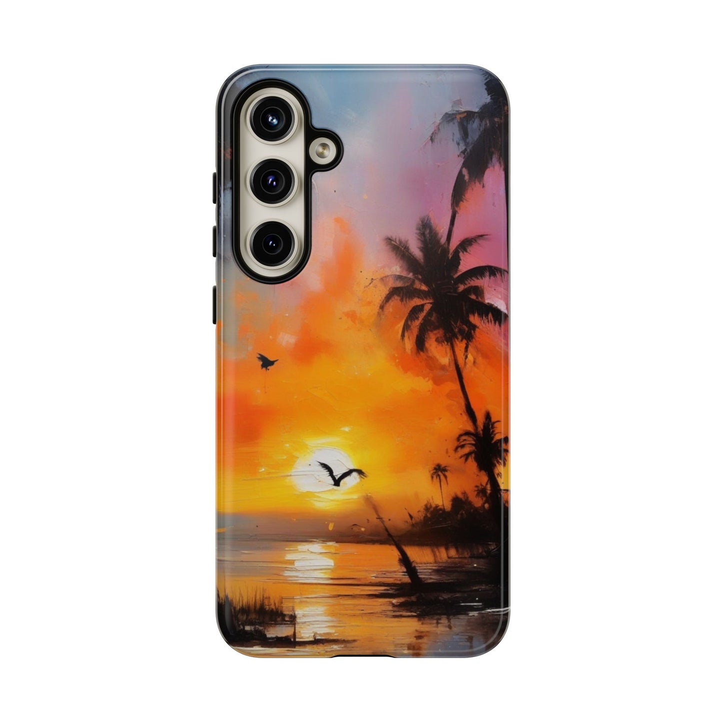 Tough Case Phone Case for Samsung Galaxy S25/S24 – Dual Layer, Matte/Glossy Finish, Wireless Charging Compatible