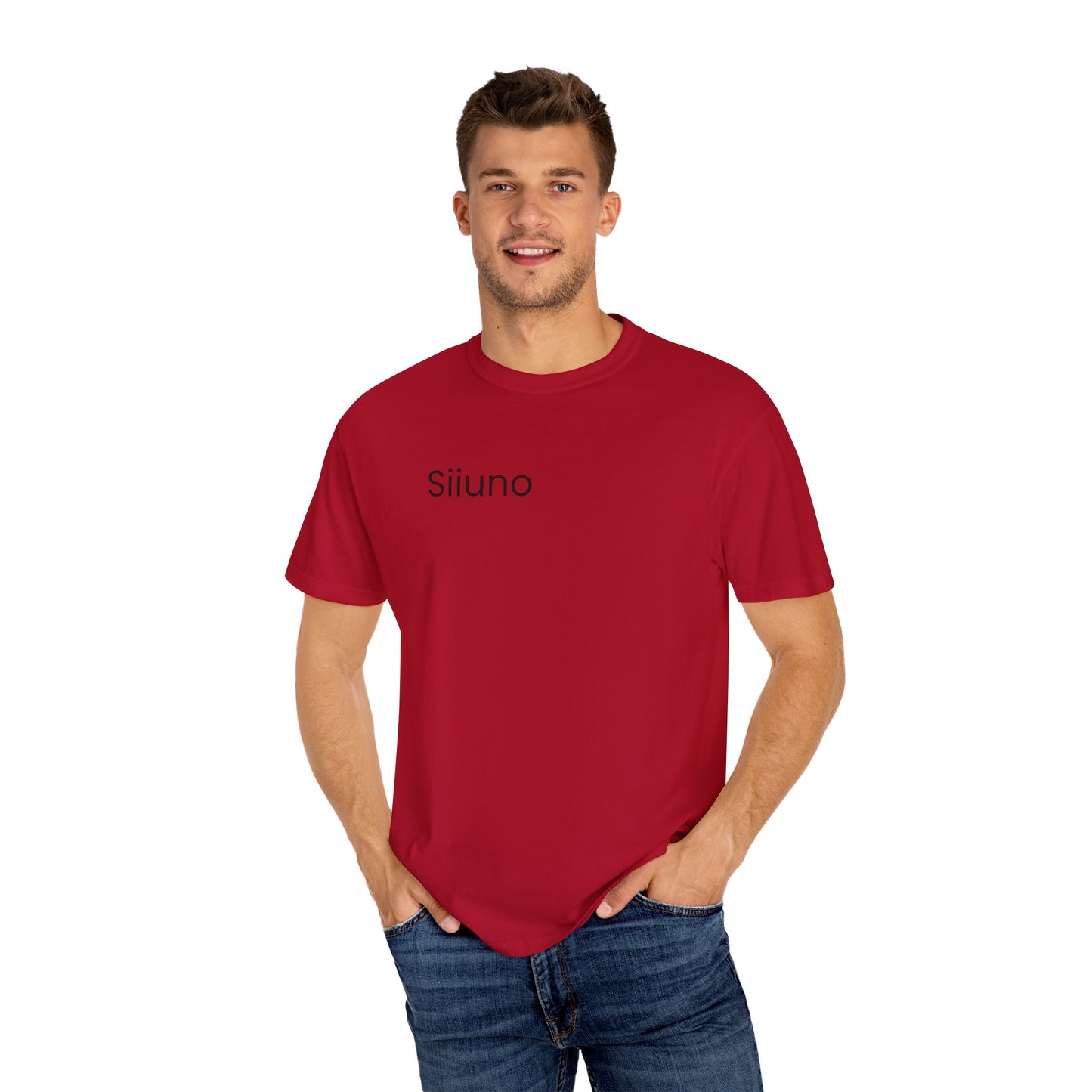 Siiuno Garment-Dyed T-shirt for Everyday Comfort, Unisex Tee for Casual Wear, Gift for Friends, Relaxed Style Tee, Versatile Summer Top