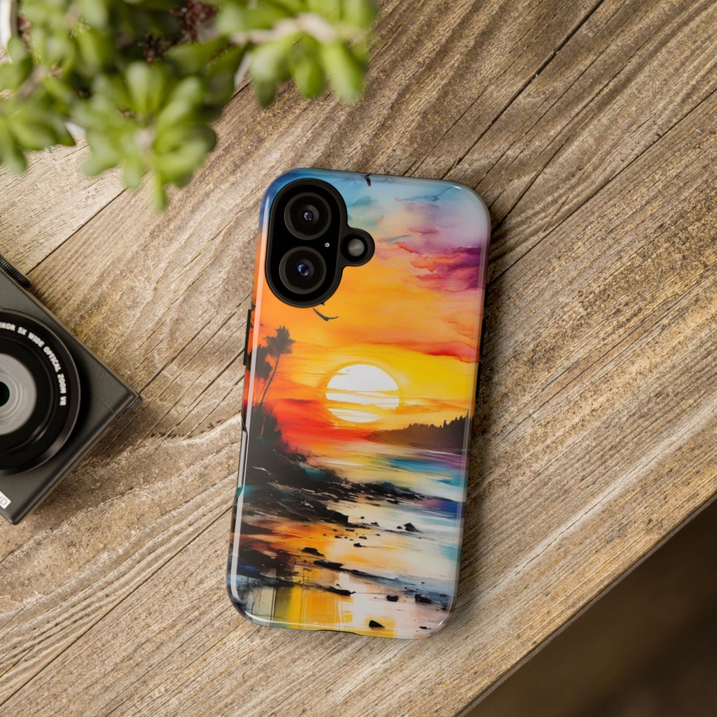 iPhone Tough Case Phone Case for iPhone 16/16 Plus/16 Pro/16 Pro Max – Dual Layer, Matte/Glossy Finish, Wireless Charging Compatible