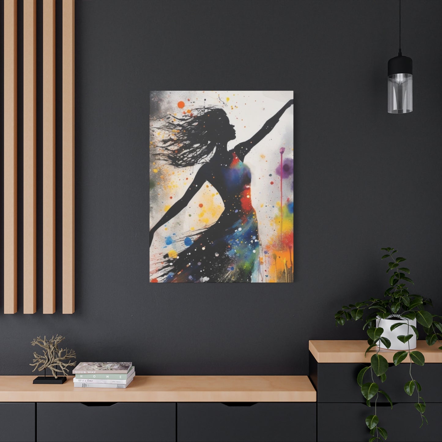 Abstract Art Canvas Print – Modern Wall Art, Matte Canvas, Ready to Hang, Home & Office Décor, Modern Wall Décor, Stretched Canvas Print, Modern Art Decor, Dance Wall Art, Vibrant Home Decoration