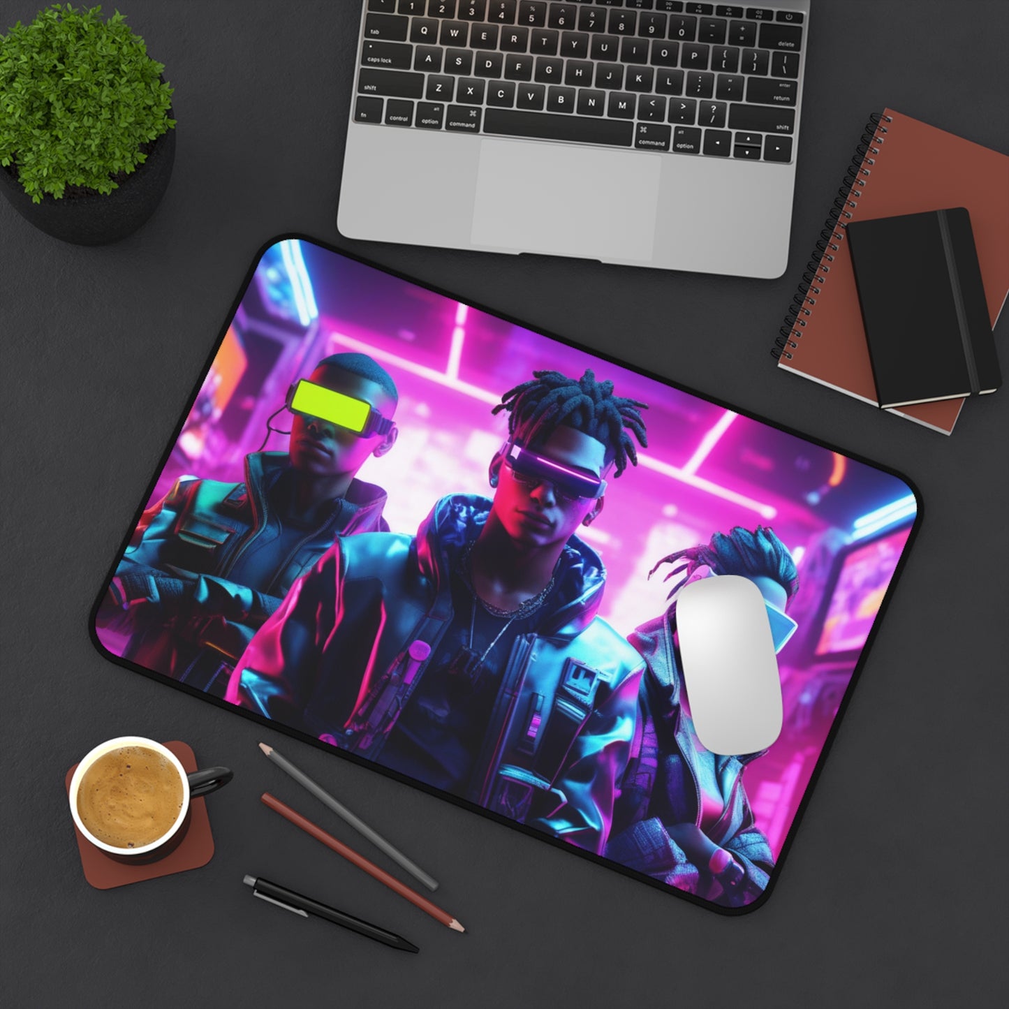 Large Gaming Mouse Pad – Premium Mouse Pad & Tech Accessory for Home & Office, Premium Desk Mat, Gaming Mouse Pad, Non-slip, Futuristic Gaming Desk Mat - Perfect for Gamers & Tech Enthusiasts
