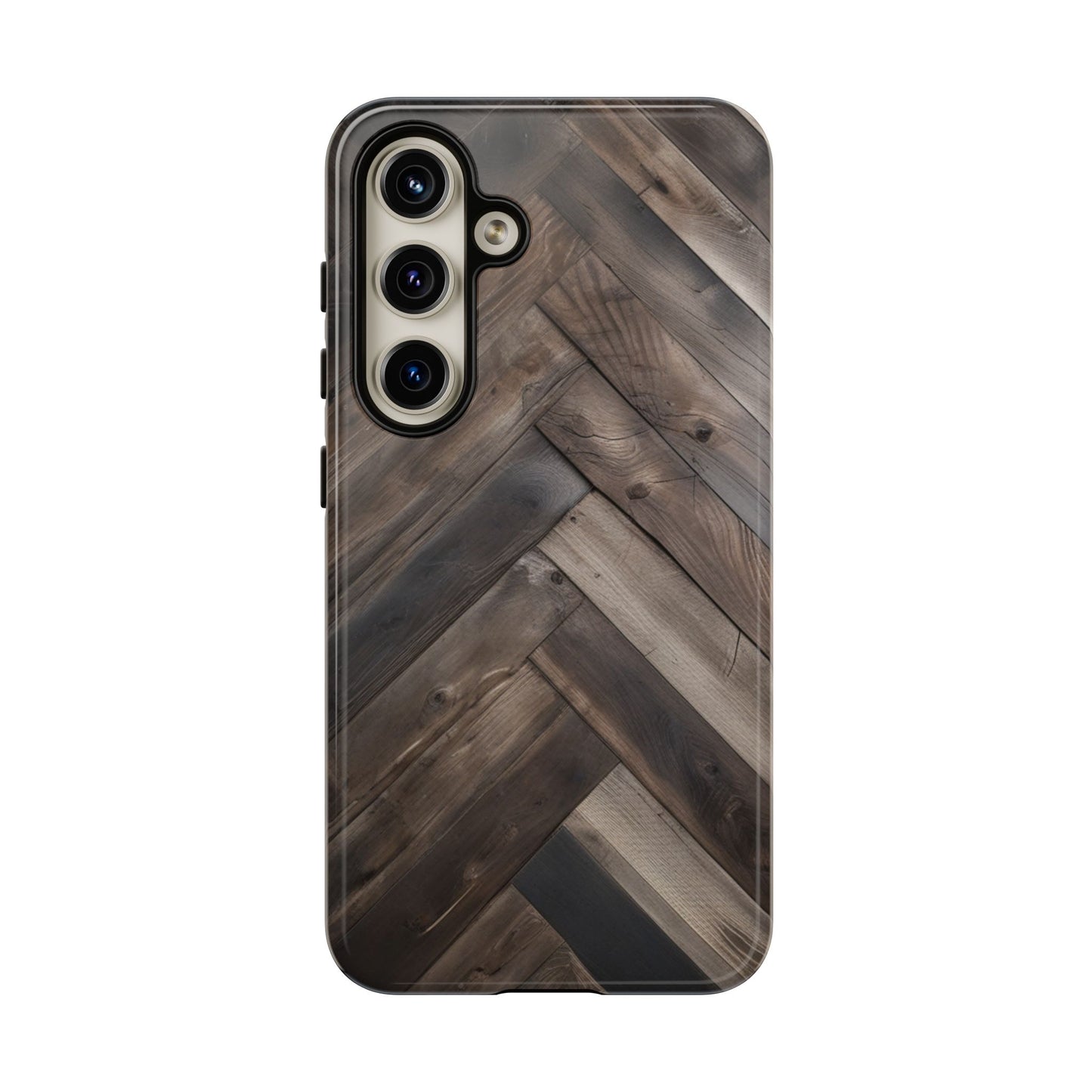 Herringbone Phone Case for Samsung Galaxy S25/S24/S23/S22 - Tough and Stylish Protection