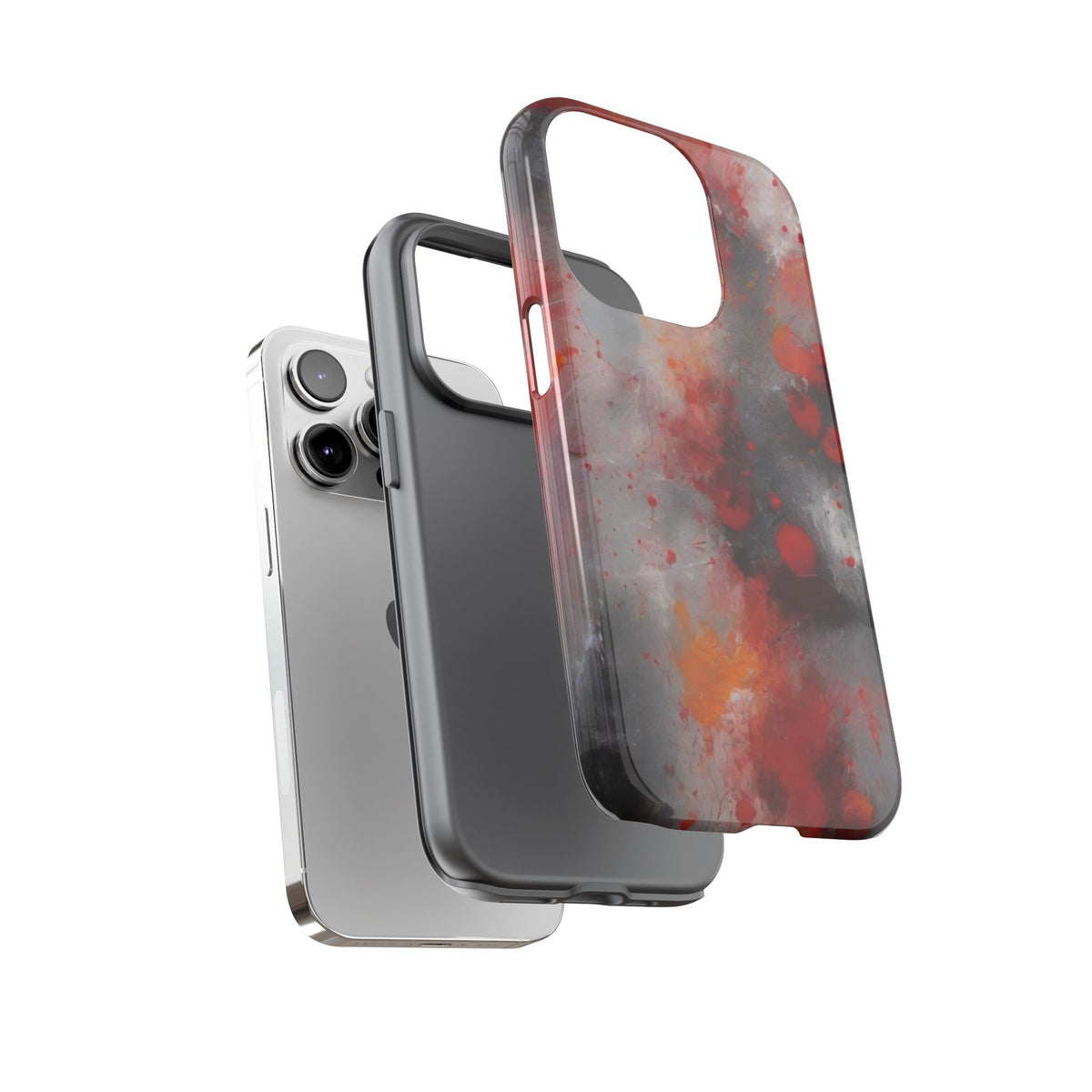 iPhone Tough Case Phone Case for iPhone 14\15\16\17 – Dual Layer, Matte/Glossy Finish, Wireless Charging Compatible
