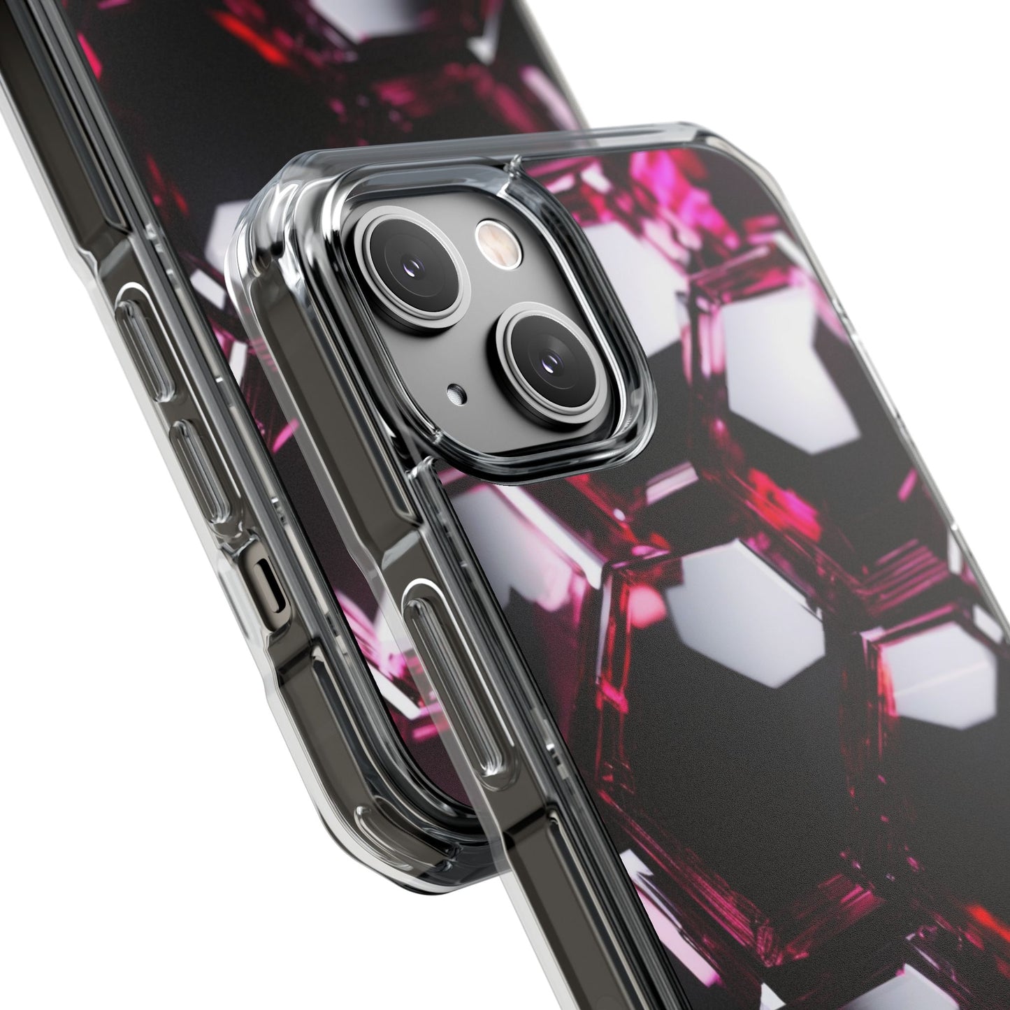 Magnetic Phone Case for iPhone 16/15/14 | Stylish Clear Impact Case, Trendy Protection for iPhone, Unique Gifts for Tech Lovers, Modern Aesthetic