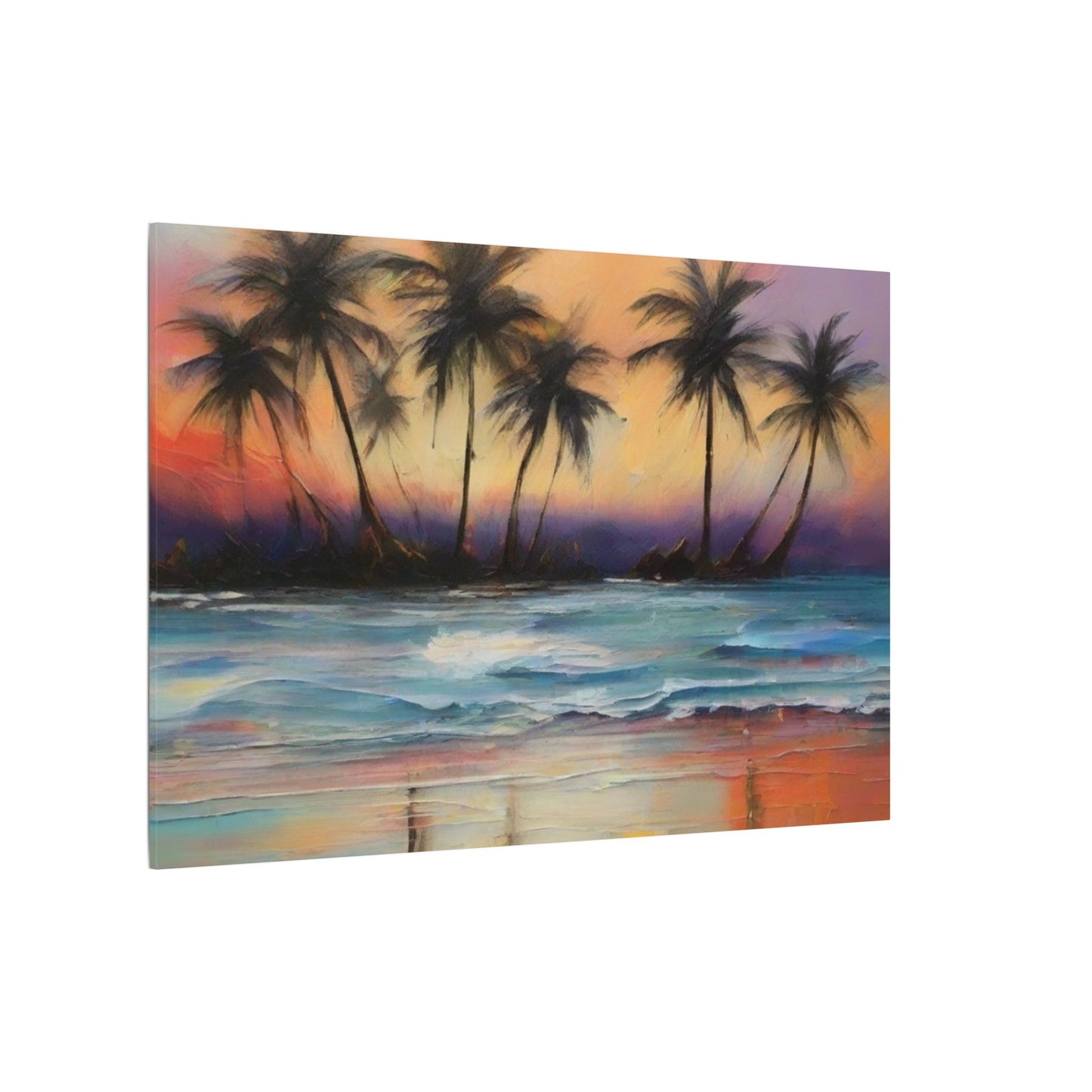 Abstract Art Canvas Print – Beach, Hawaii, Modern Wall Art, Matte Canvas, Ready to Hang, Home & Office Décor, Modern Wall Décor, Matte Canvas, Stretched, 0.75"