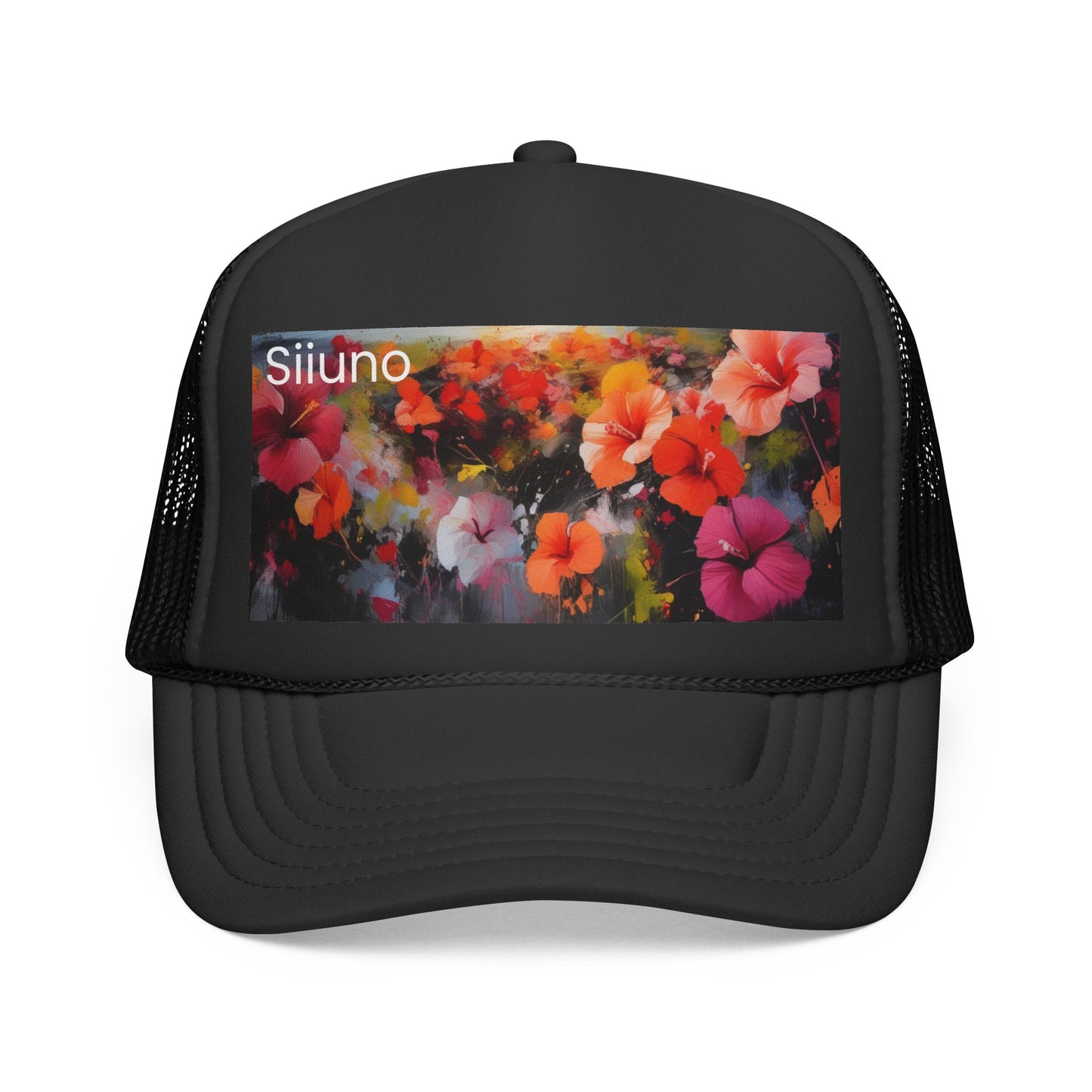 Floral Print Trucker Cap - Vibrant Summer Style