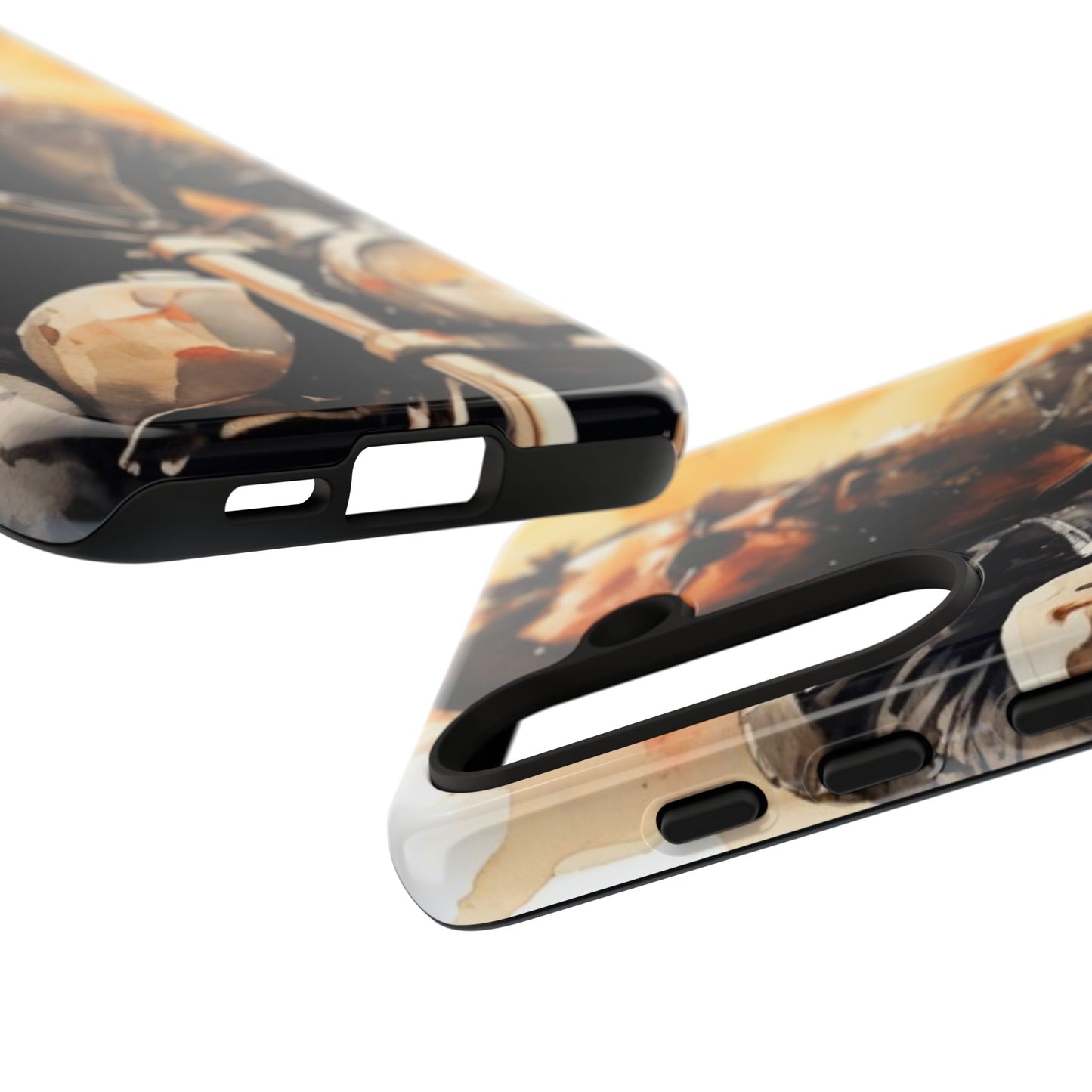 Tough Case Phone Case for Samsung Galaxy S25/S24 – Dual Layer, Matte/Glossy Finish, Wireless Charging Compatible
