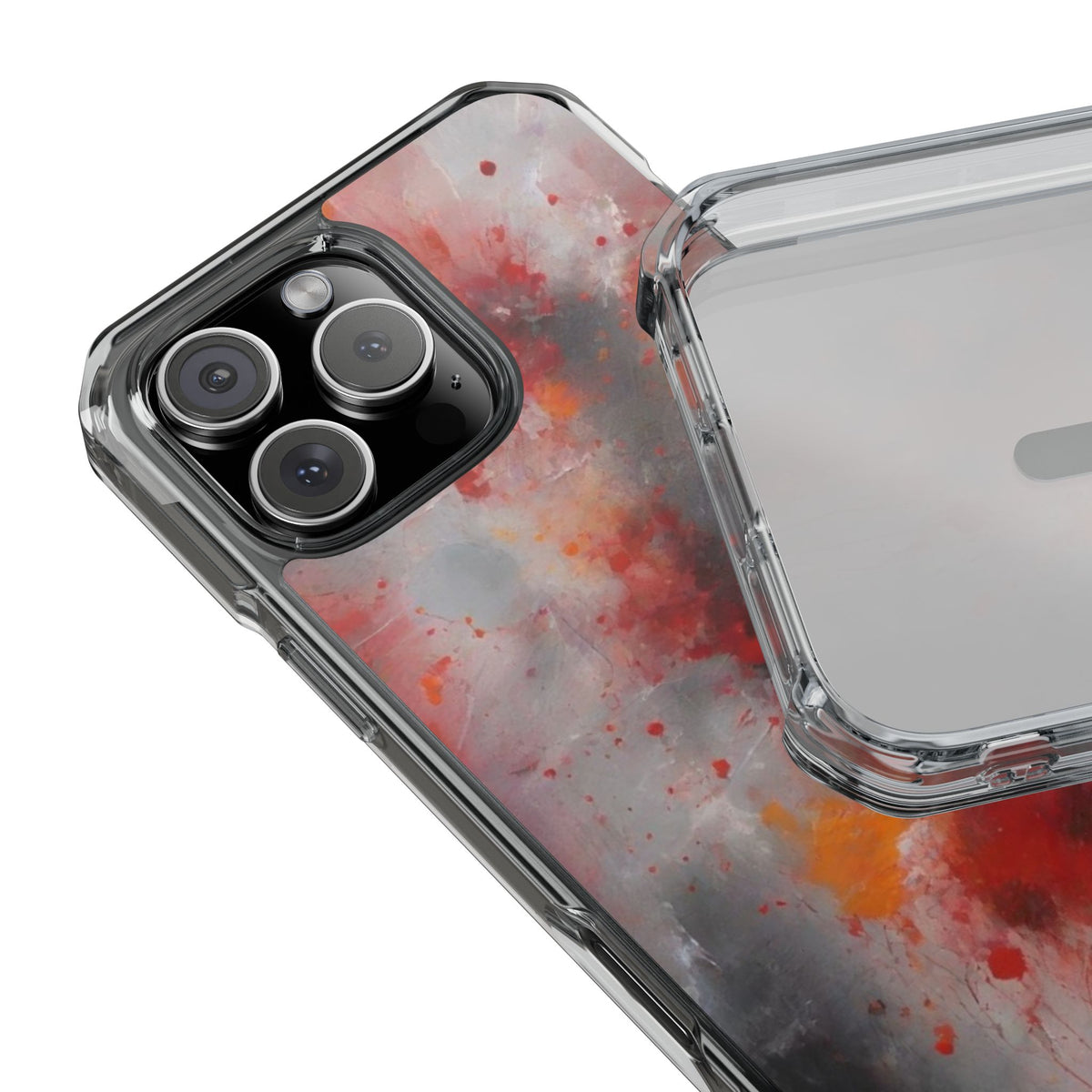 Magnetic Phone Case for iPhone 16/15/14 | Stylish Clear Impact Case, Trendy Protection for iPhone, Unique Gifts for Tech Lovers, Modern Aesthetic