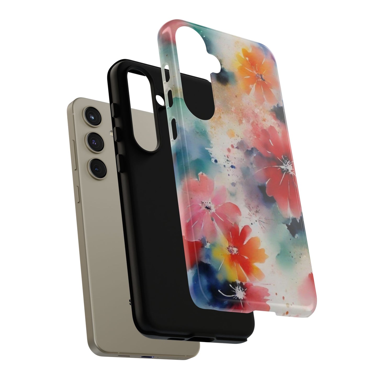 Tough Case Phone Case for Samsung Galaxy S25/S24 – Dual Layer, Matte/Glossy Finish, Wireless Charging Compatible