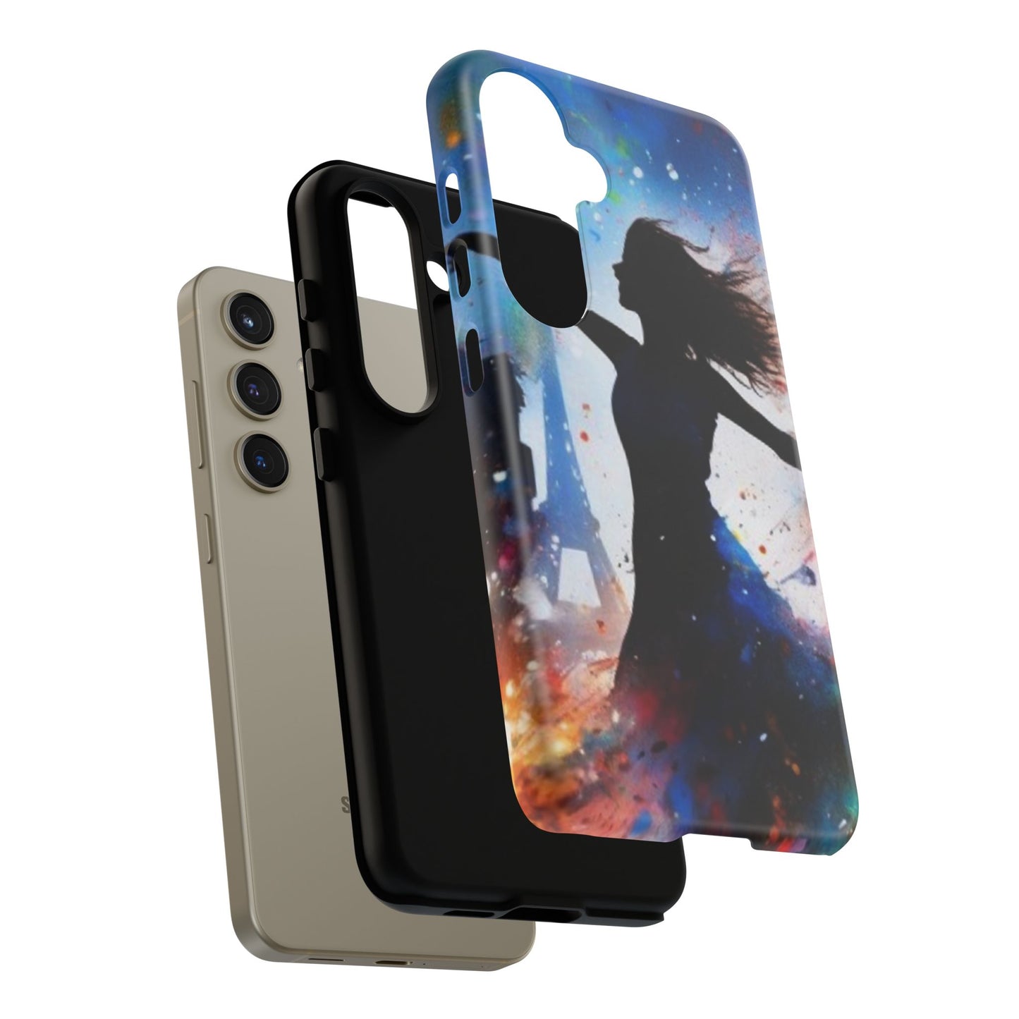 Tough Case Phone Case for Samsung Galaxy S 24/S25 – Dual Layer, Matte/Glossy Finish, Wireless Charging Compatible