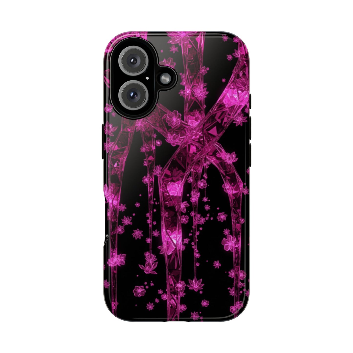 iPhone Tough Cases Phone Cases for iPhone 14\15\16\17– Dual Layer, Matte/Glossy Finish, Wireless Charging Compatible. Tough Cases — Pink Shockproof Phone Case