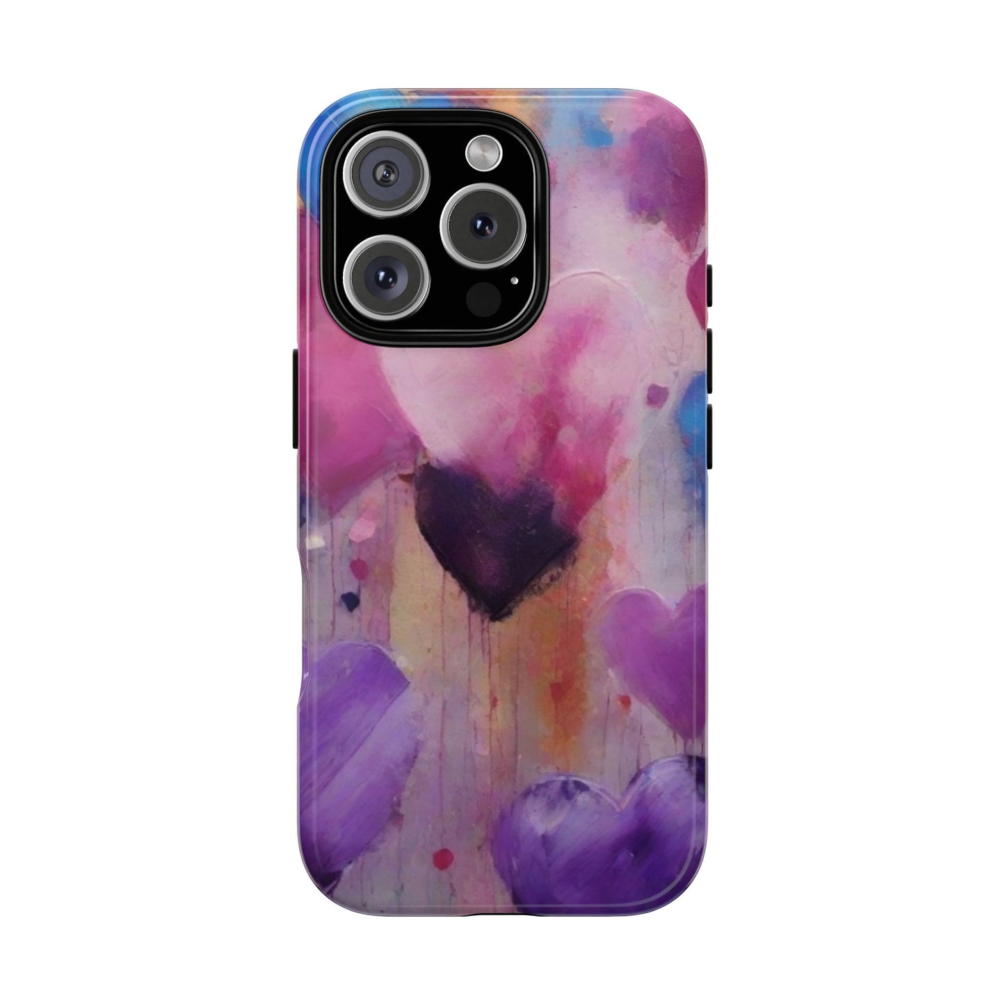 iPhone Tough Case Phone Case for iPhone 16, Samsung Galaxy S25 – Dual Layer, Matte/Glossy Finish, Wireless Charging Compatible