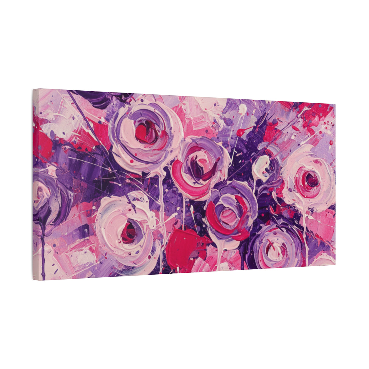 Abstract Art Canvas Print – Premium canvas print, Modern Wall Art, Matte Canvas, Ready to Hang, Home & Office Décor, Floral Abstract Canvas Print — Stretched Matte Wall Art