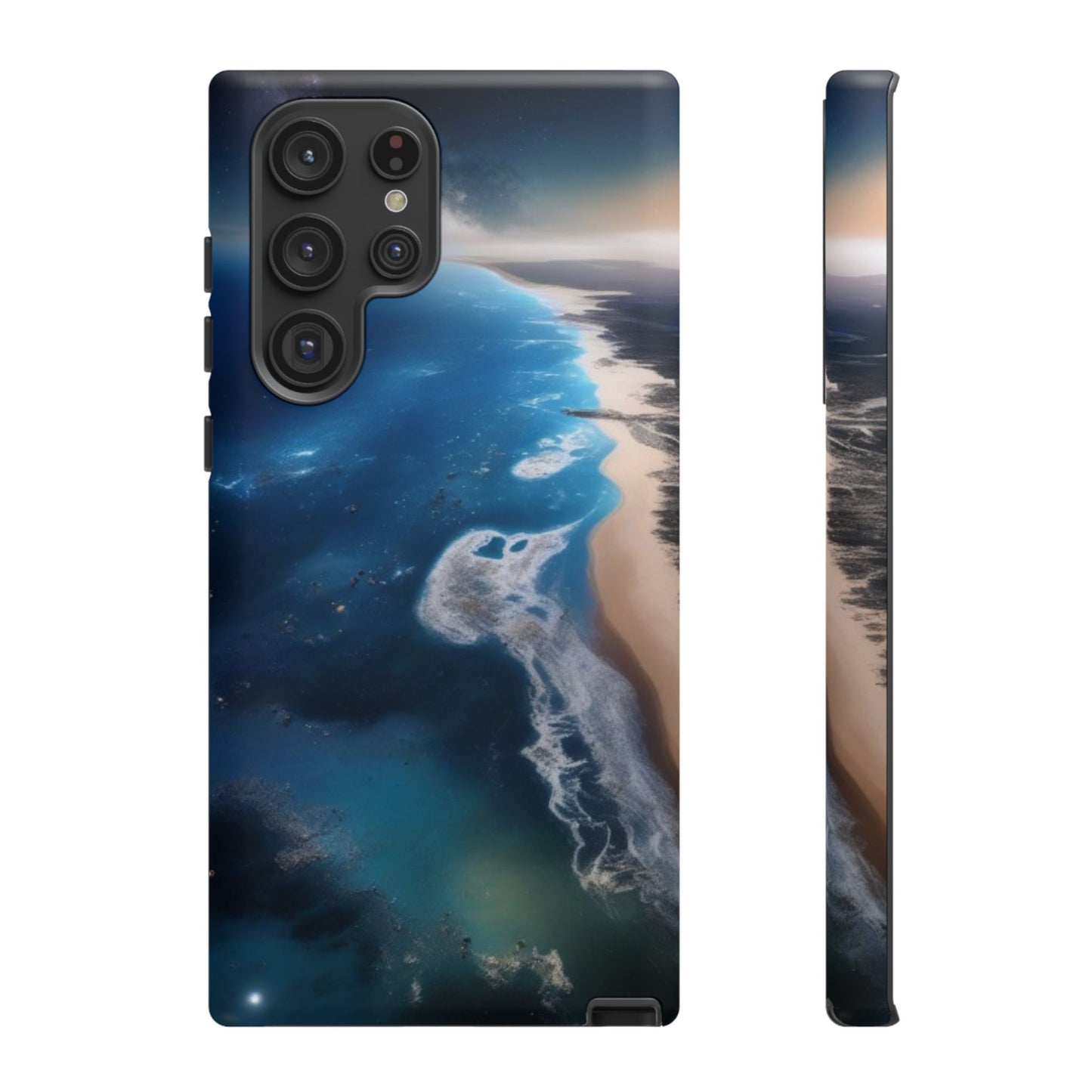 Tough Case Phone Case for Samsung Galaxy S26/S25/S24/S23/S22 – Dual Layer, Matte/Glossy Finish, Wireless Charging CompatibleOcean Wave Phone Case - Tough, Stylish Protection for Beach Lovers